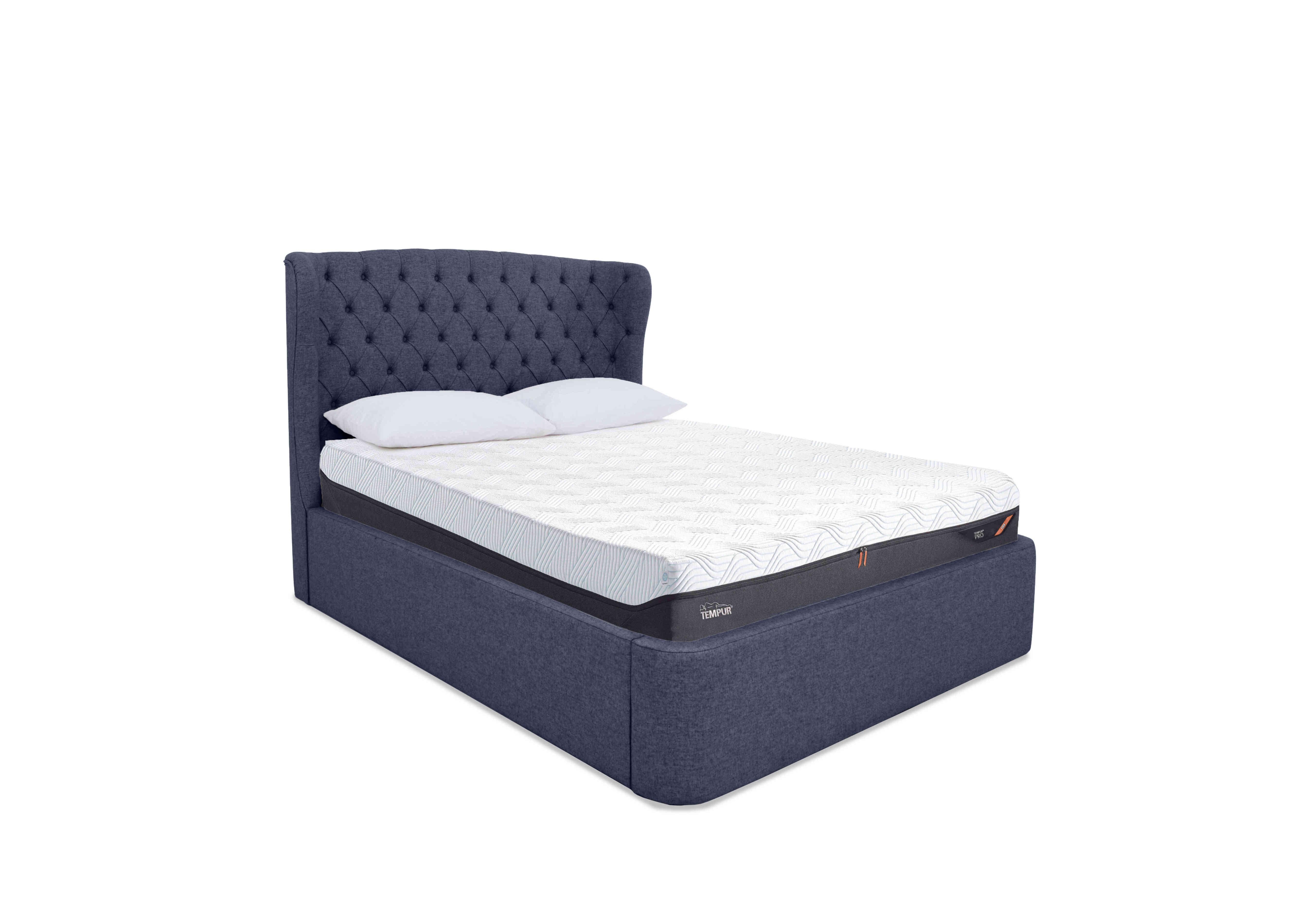 Holcot Ottoman Bed Frame in Shetland Navy on Furniture Village