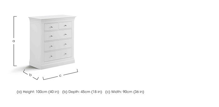 Sophia 3+2 Drawer Chest in  on Furniture Village
