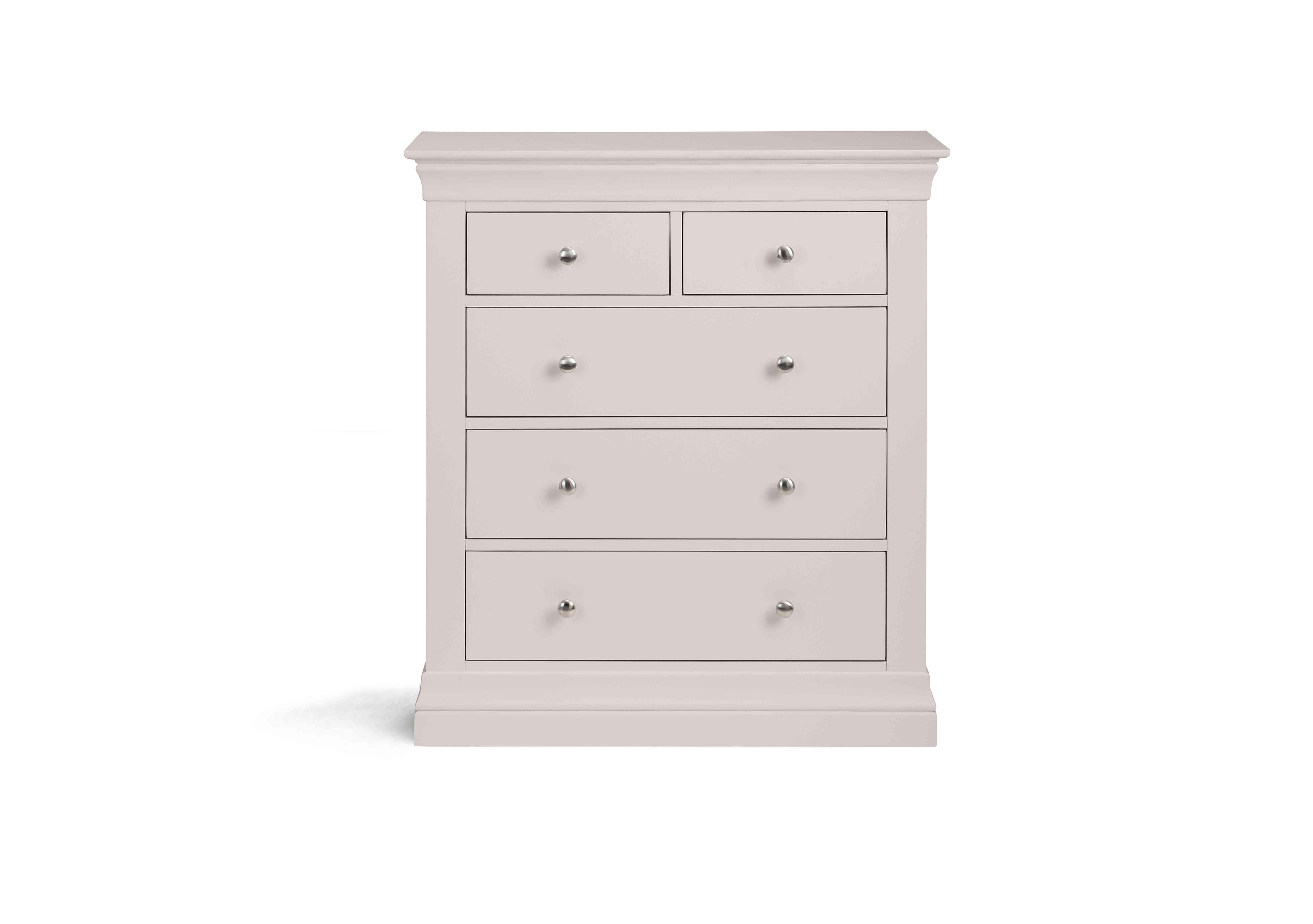 Sophia 3+2 Drawer Chest in Light Grey on Furniture Village