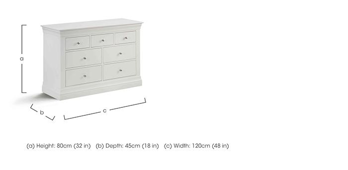 Sophia 4+3 Drawer Chest in  on Furniture Village