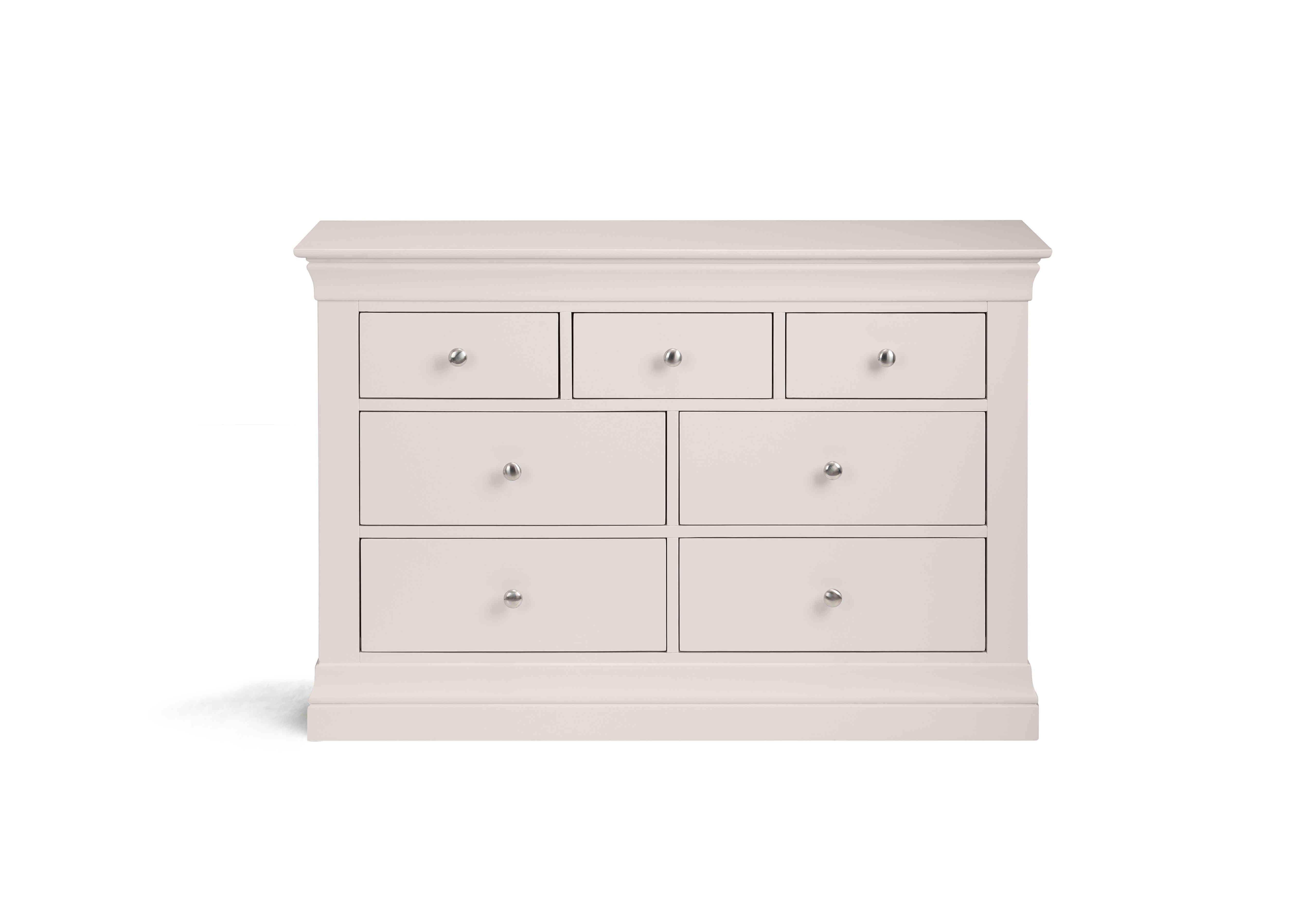 Sophia 4+3 Drawer Chest in Light Grey on Furniture Village