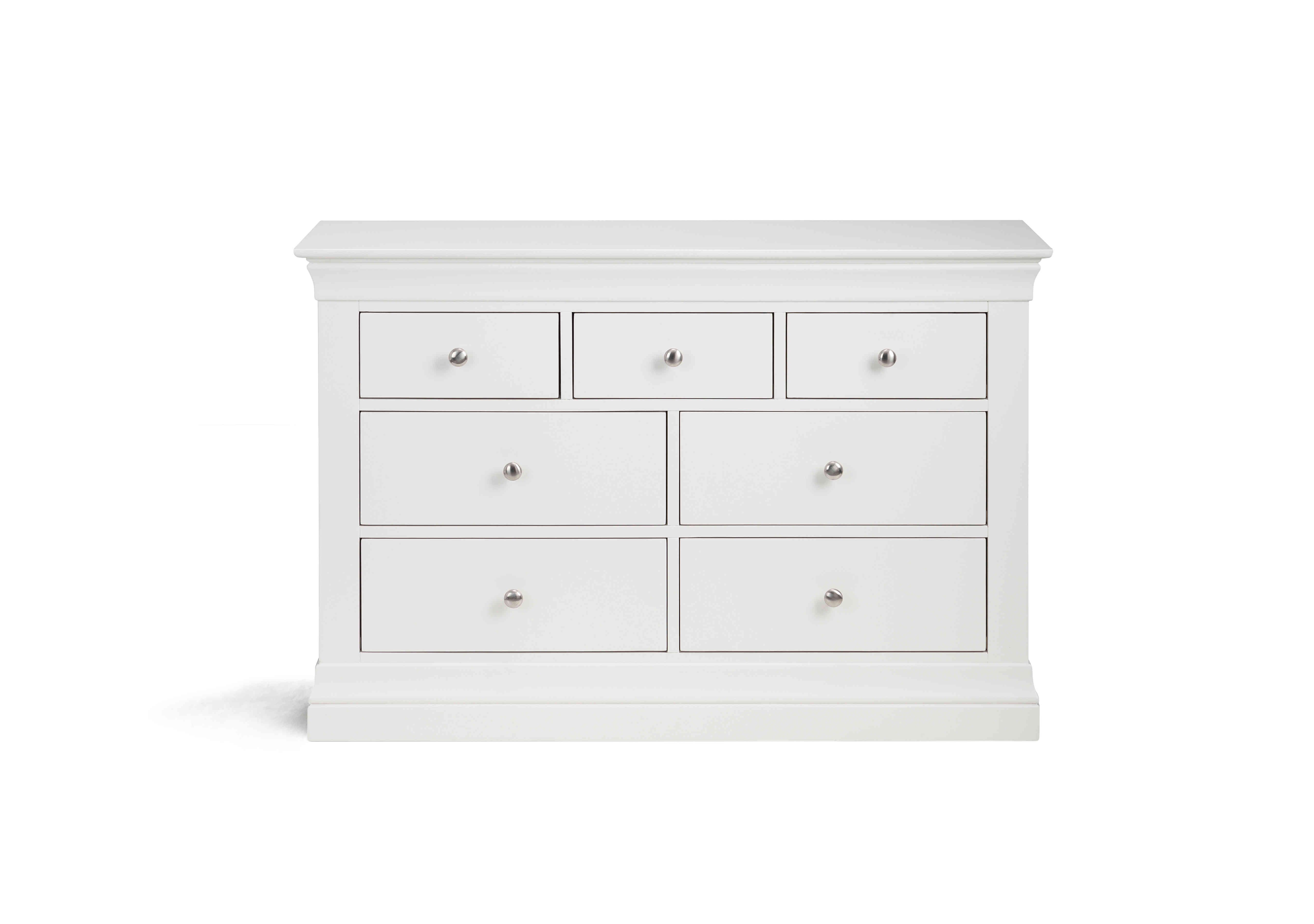 Sophia 4+3 Drawer Chest in Surf White on Furniture Village