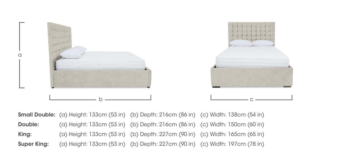 Dice Ottoman Bed Frame in  on Furniture Village