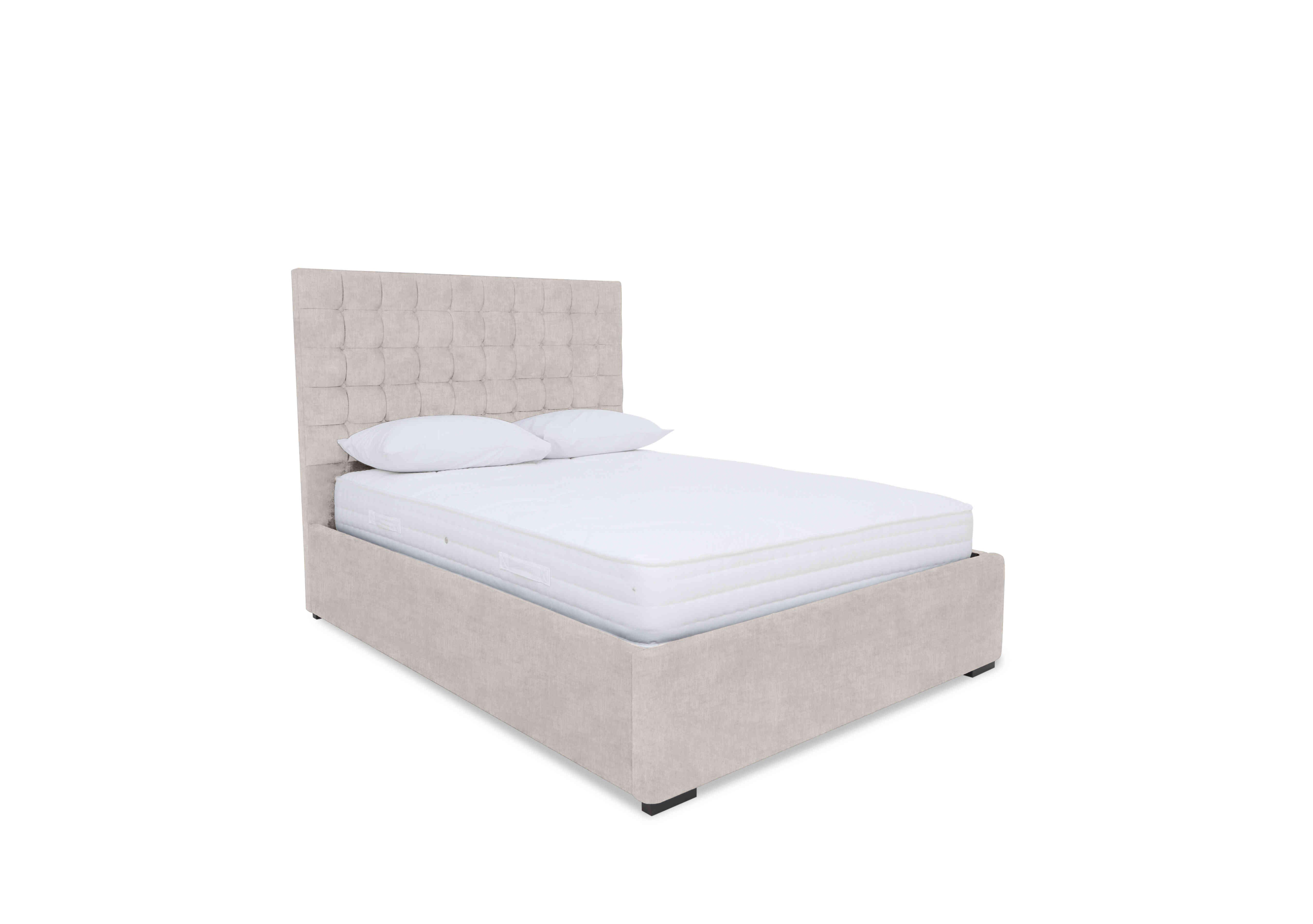 Dice Ottoman Bed Frame in Lace Ivory on Furniture Village