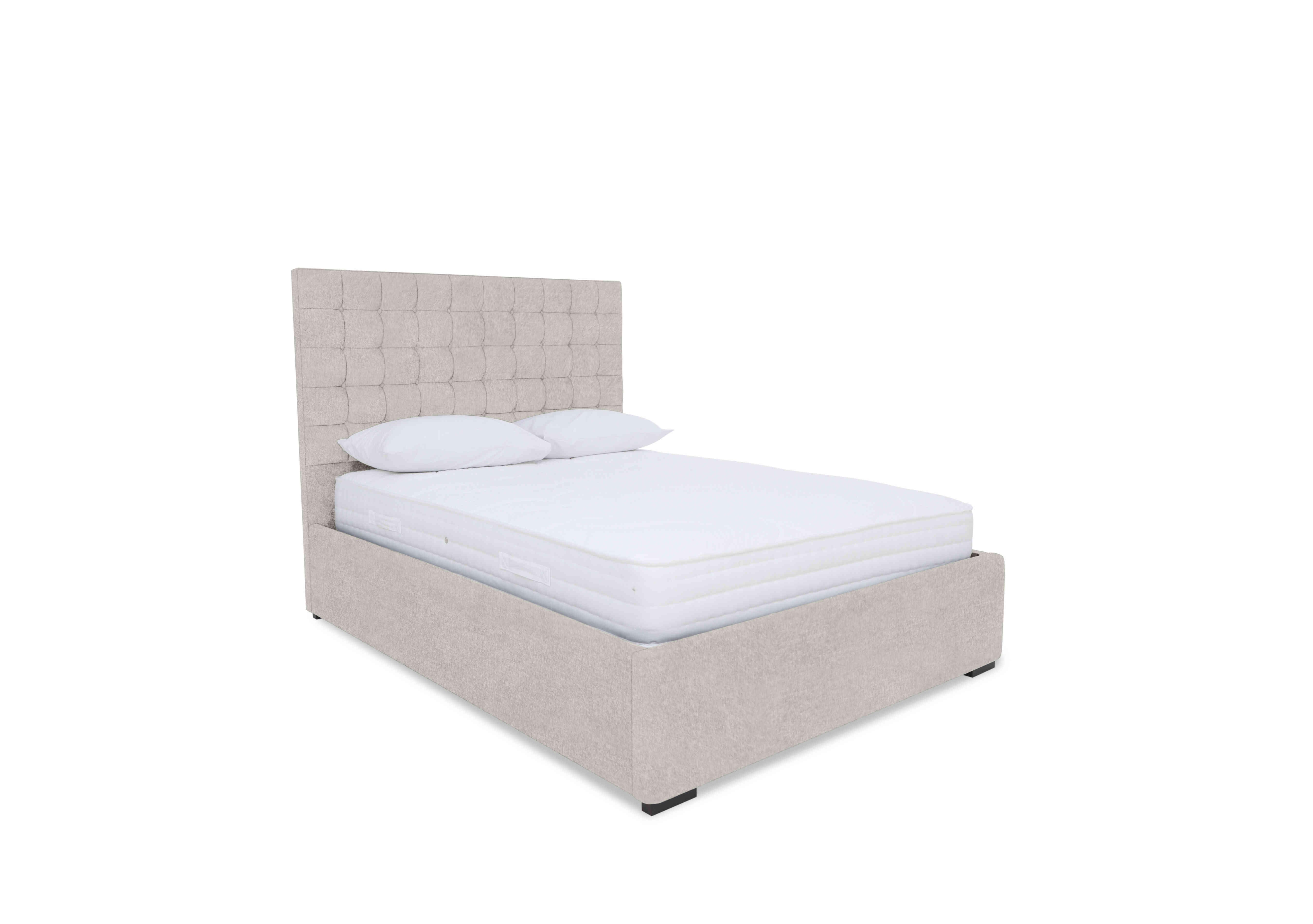 Dice Ottoman Bed Frame in Venice Silver on Furniture Village