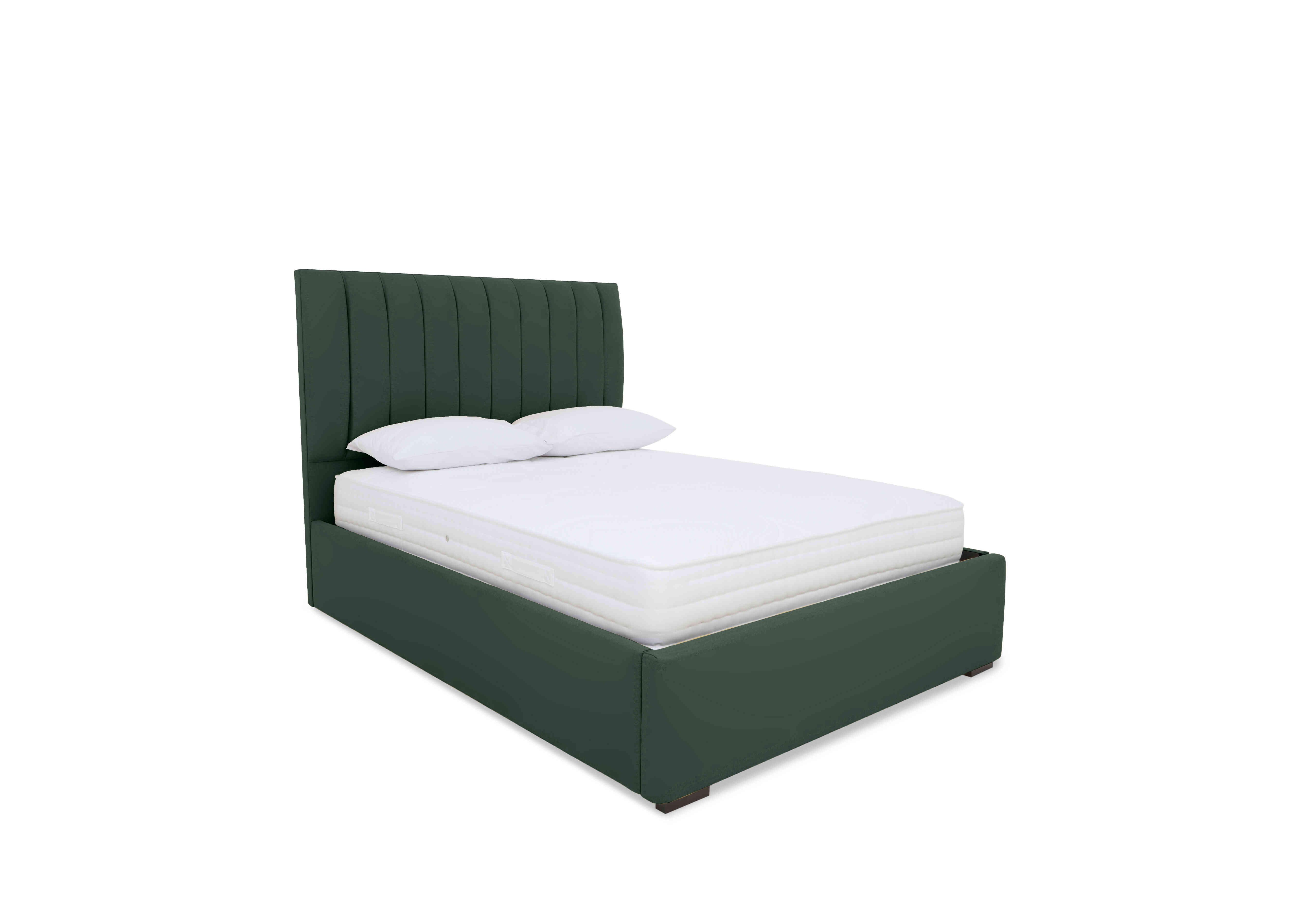 Dickens Ottoman Bed Frame in Plush Emerald on Furniture Village