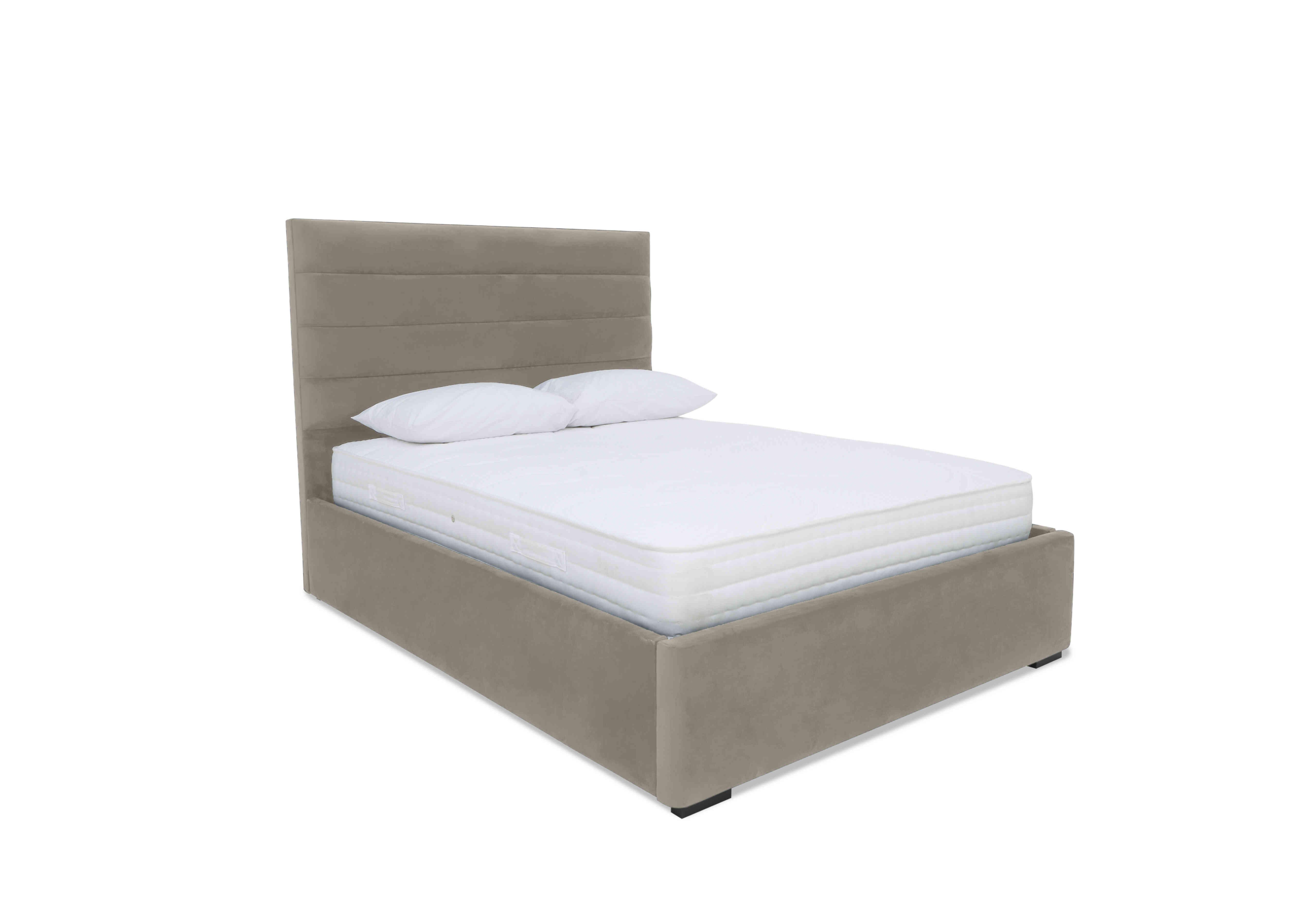 Horizon Ottoman Bed Frame in Plush Mole on Furniture Village