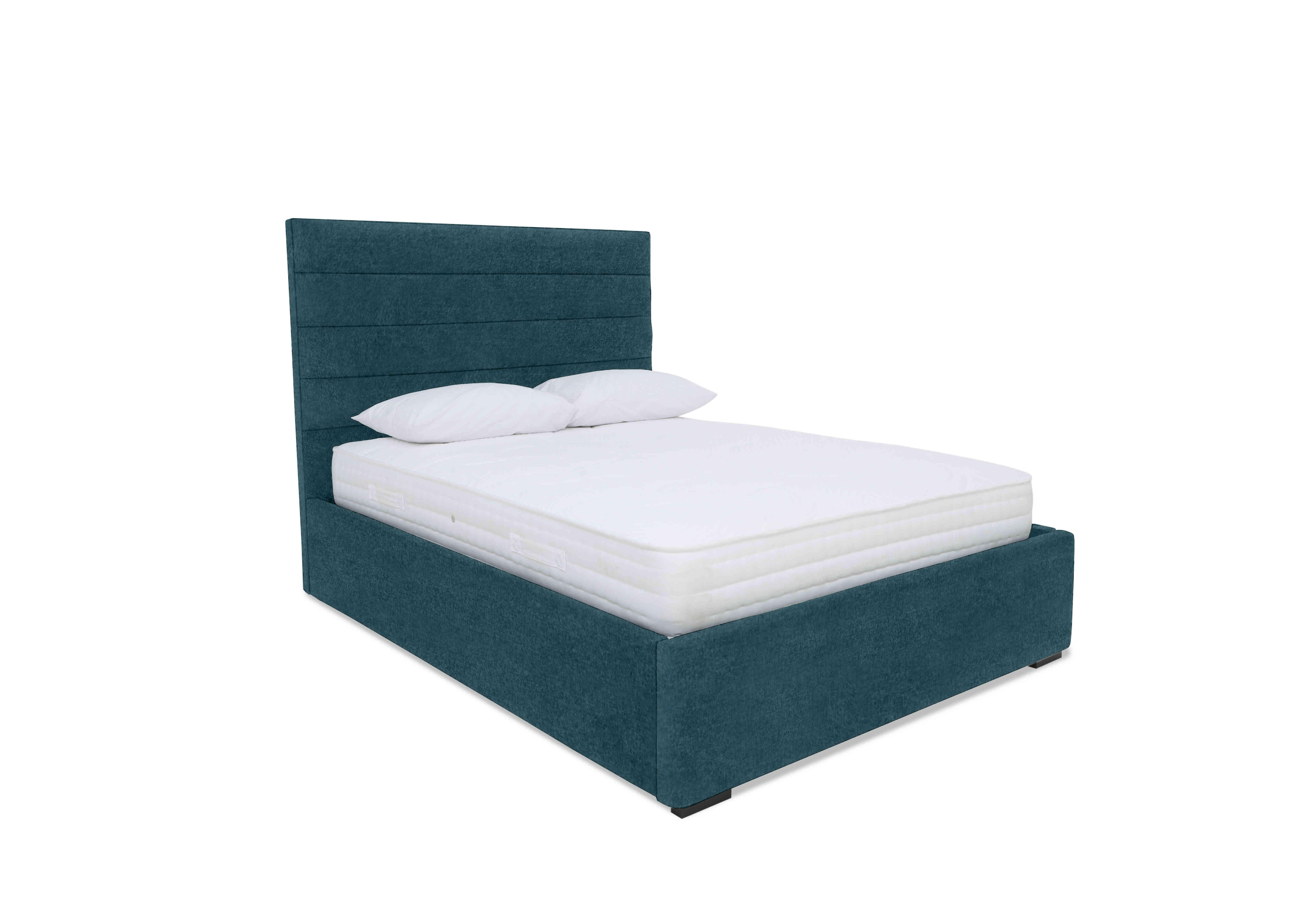 Horizon Ottoman Bed Frame in Venice New Teal on Furniture Village