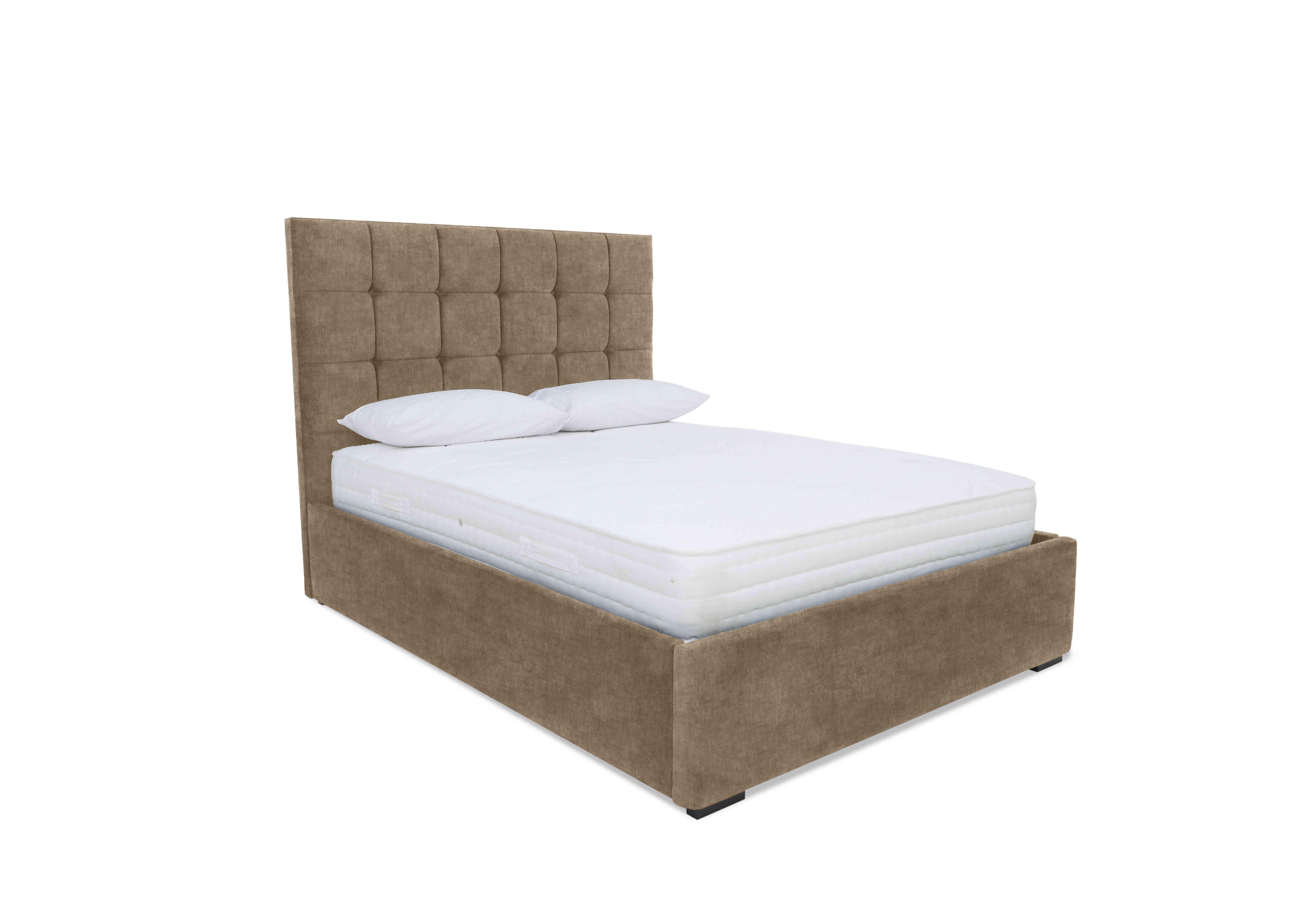 Milne Ottoman Bed Frame in Lace Caramel on Furniture Village