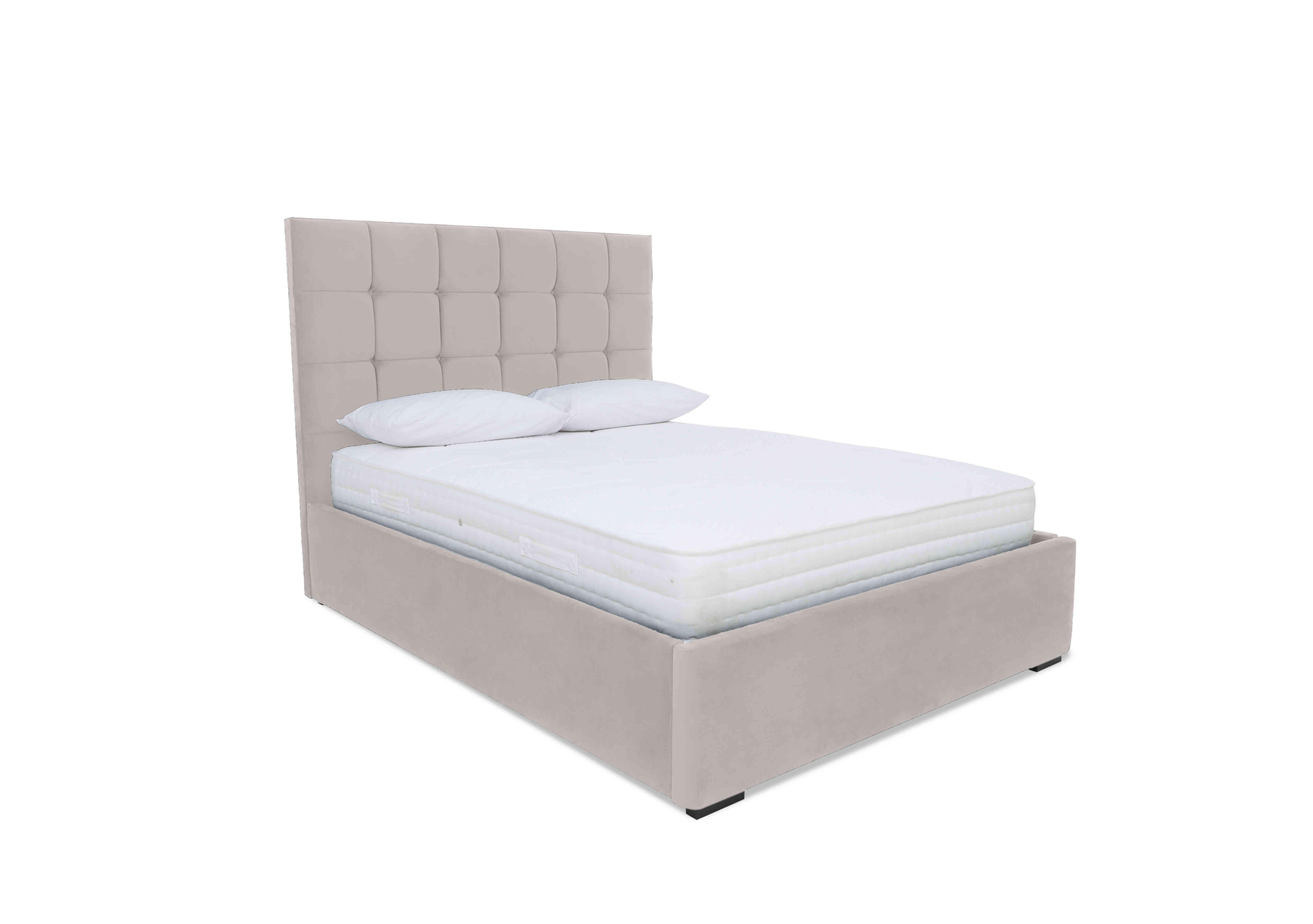 Milne Ottoman Bed Frame in Plush Argent on Furniture Village