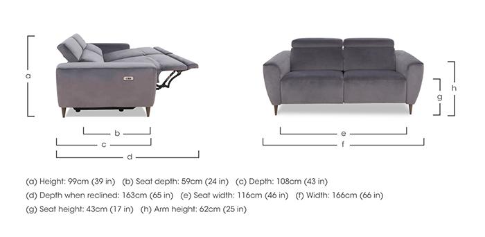 Milano 2 Seater Fabric Sofa in  on Furniture Village