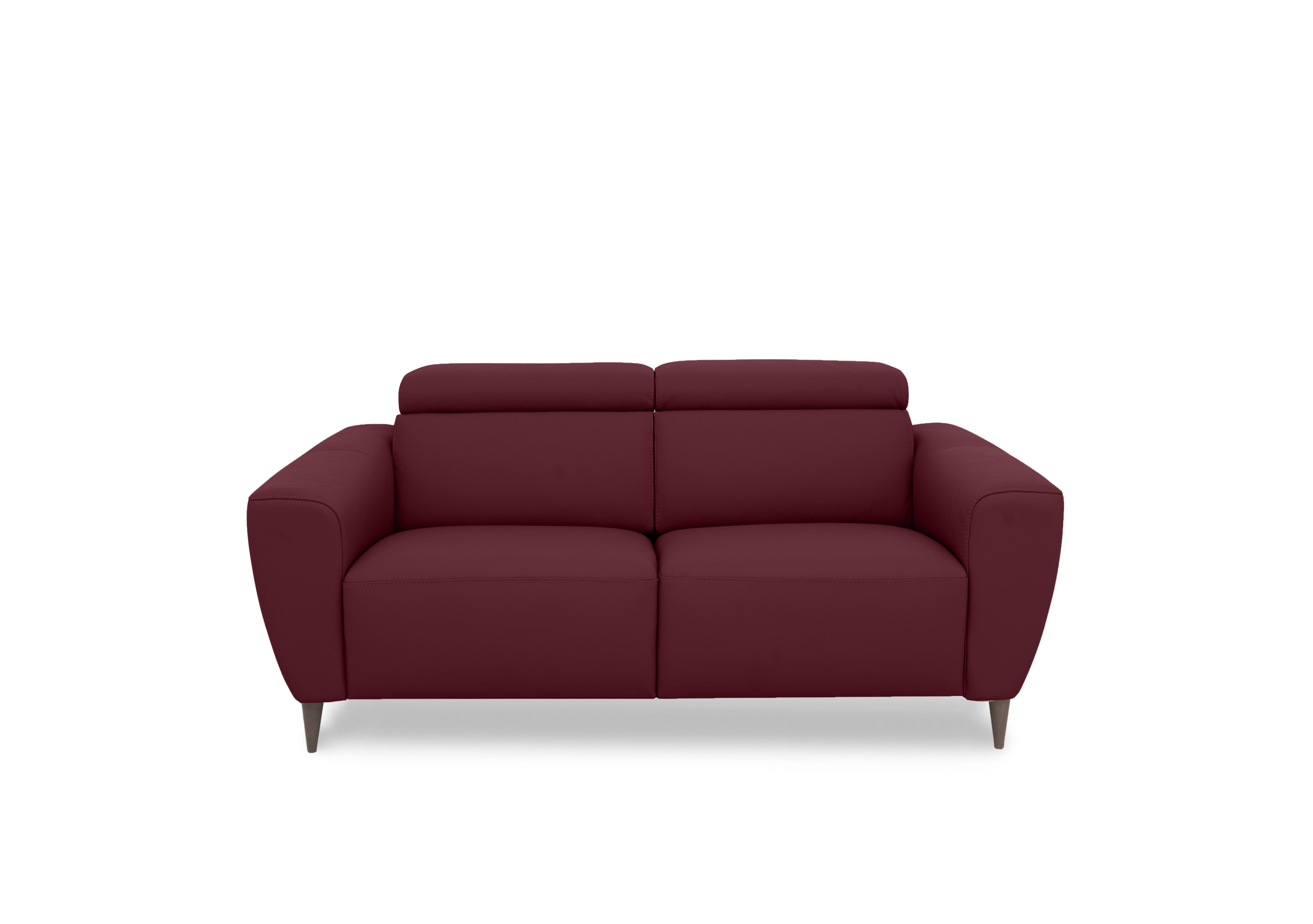 Milano 2 Seater Leather Sofa in 1521 Dali Bordeaux To Ft on Furniture Village