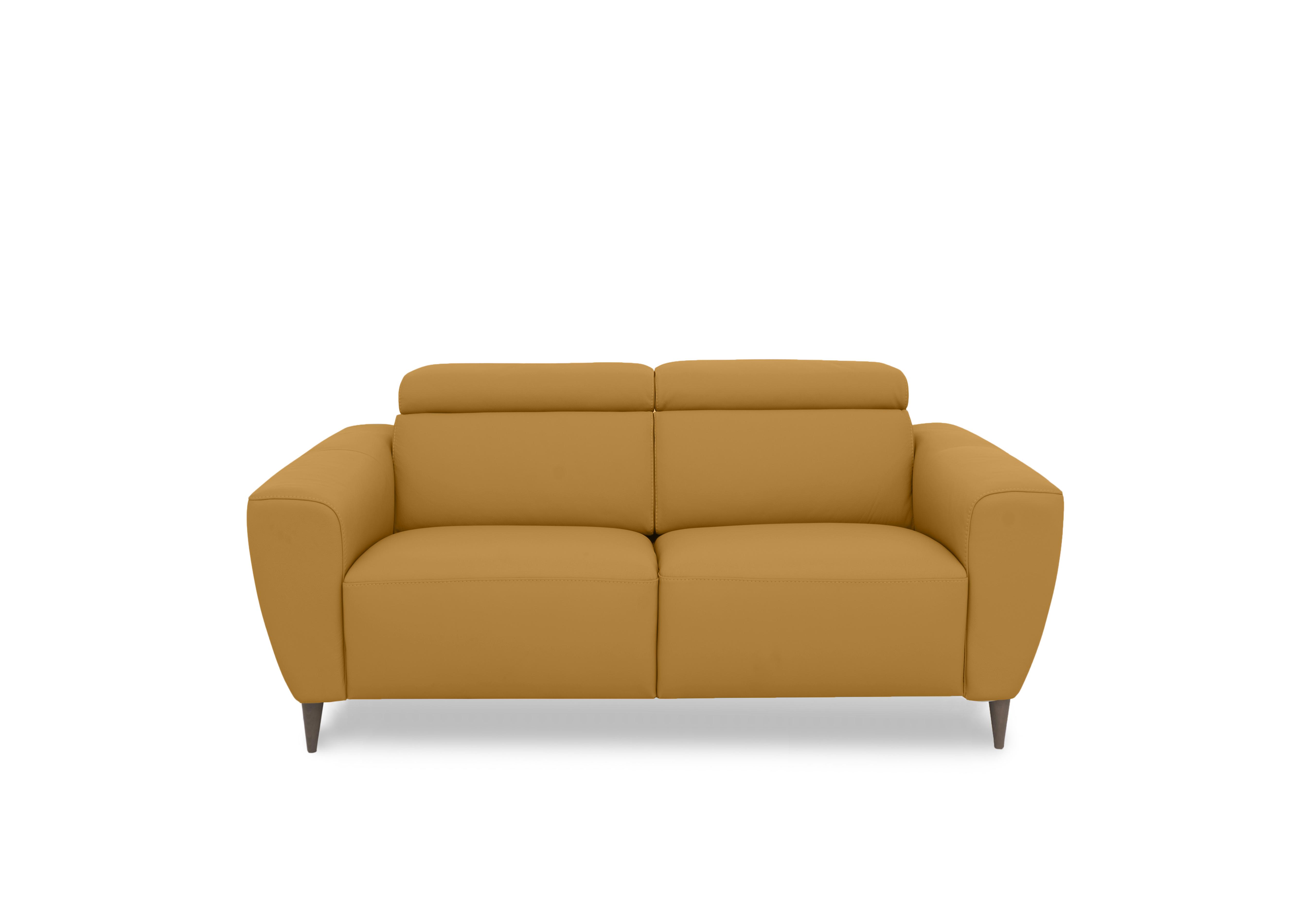 Milano 2 Seater Leather Sofa in 355 Torello Senape To Ft on Furniture Village