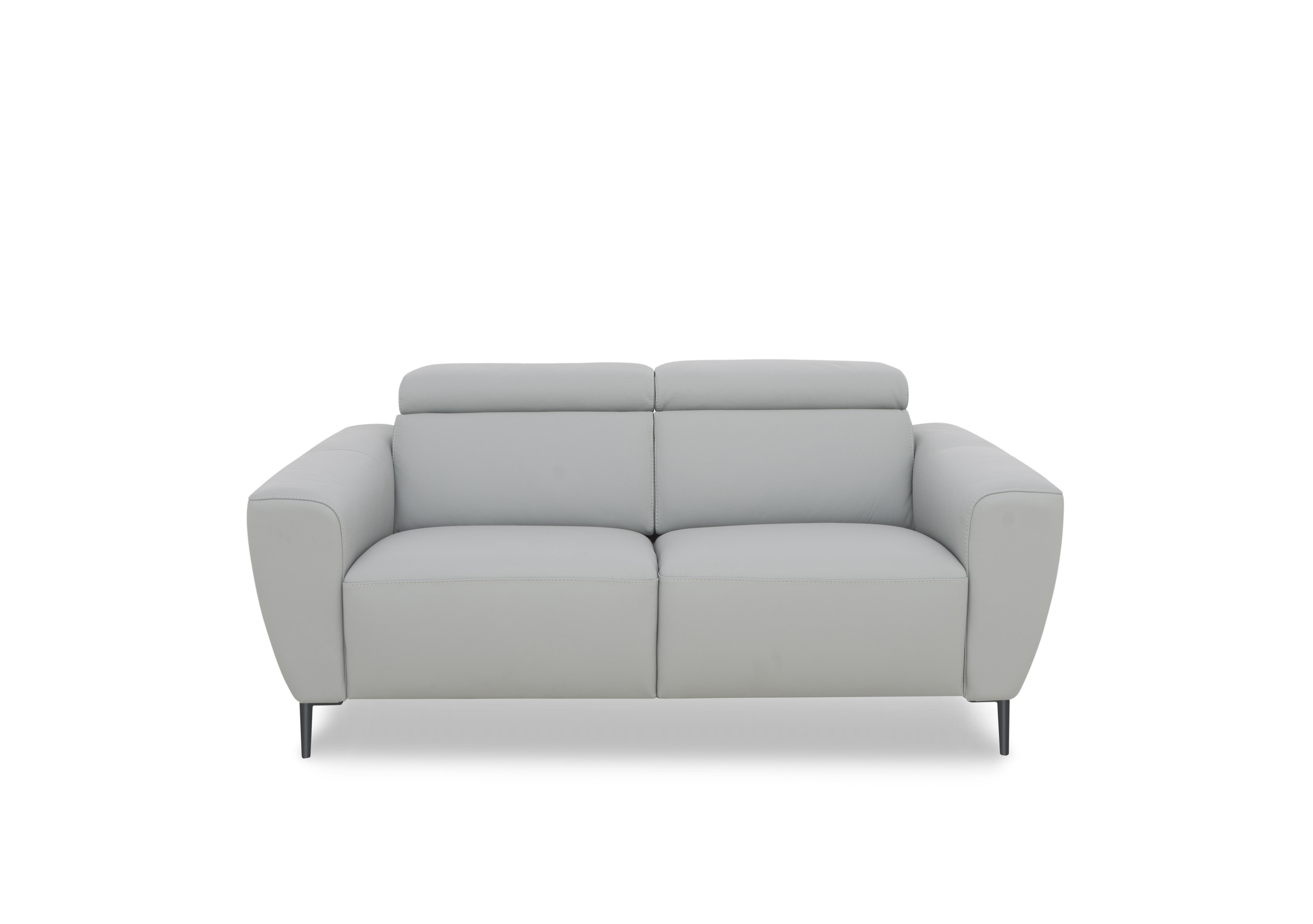 Milano 2 Seater Leather Sofa in 360 Torello Grig Allum Ti Ft on Furniture Village