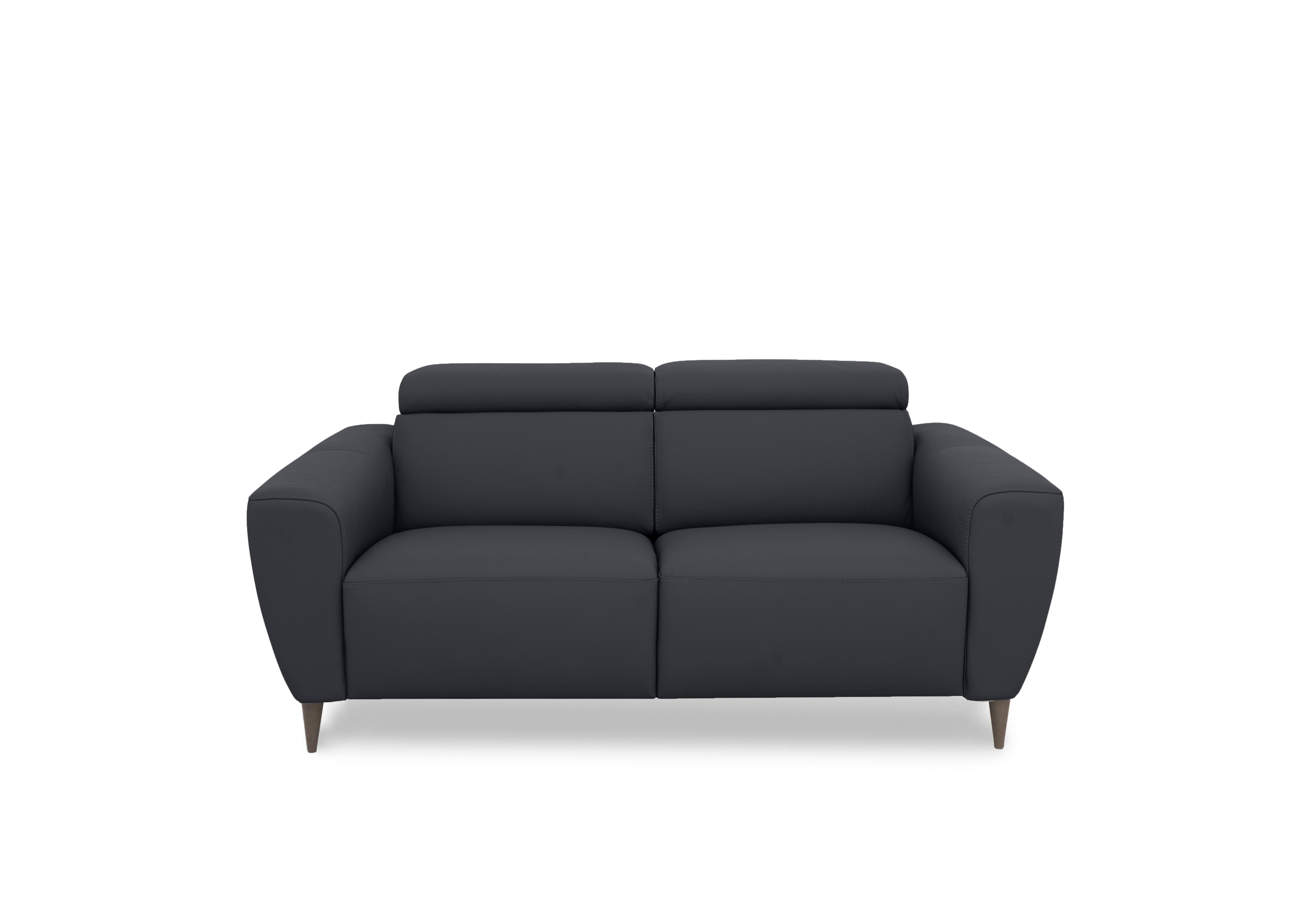 Milano 2 Seater Leather Sofa in 81 Torello Blu To Ft on Furniture Village