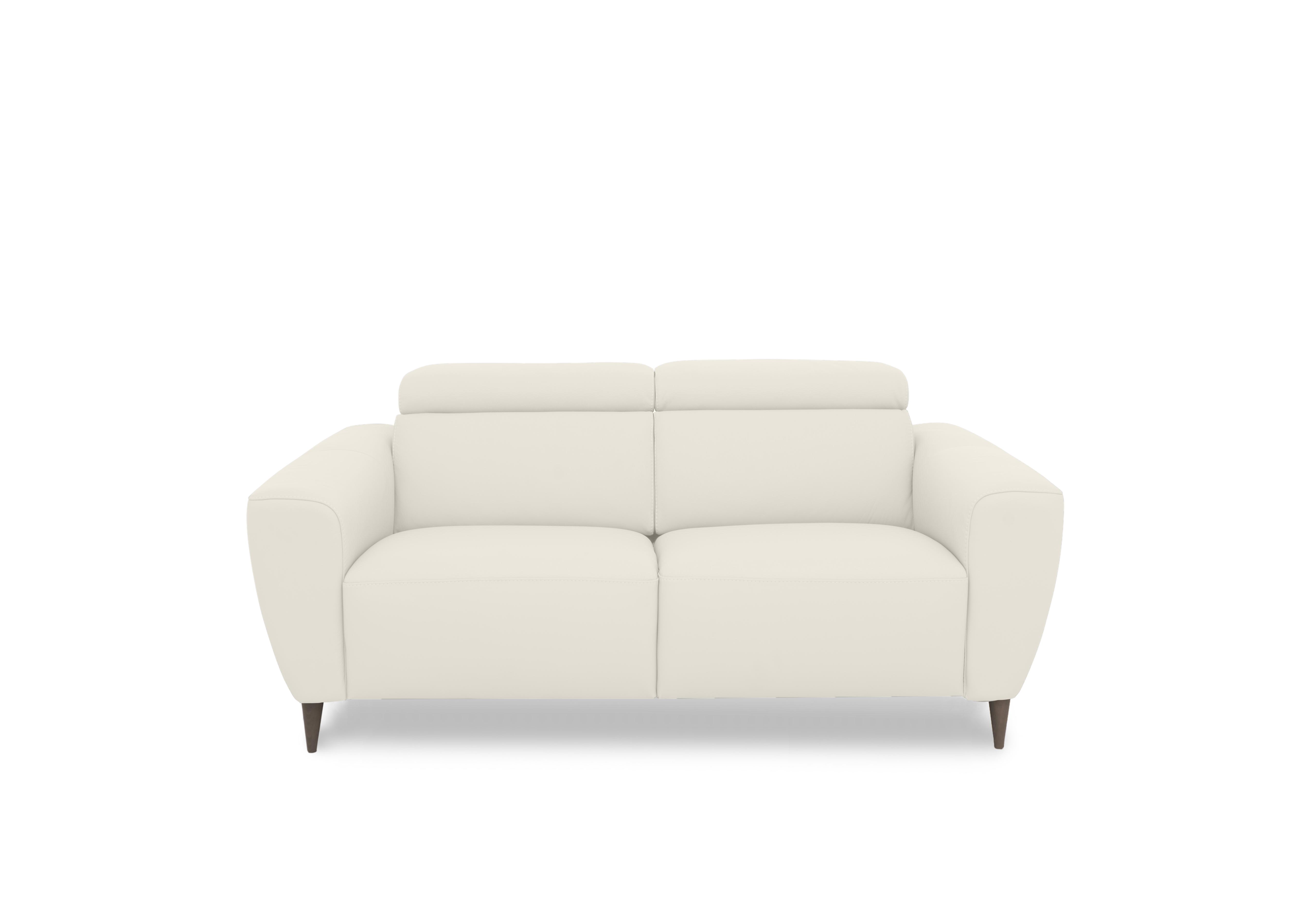 Milano 2 Seater Leather Sofa in 93  Torello Bianco To Ft on Furniture Village