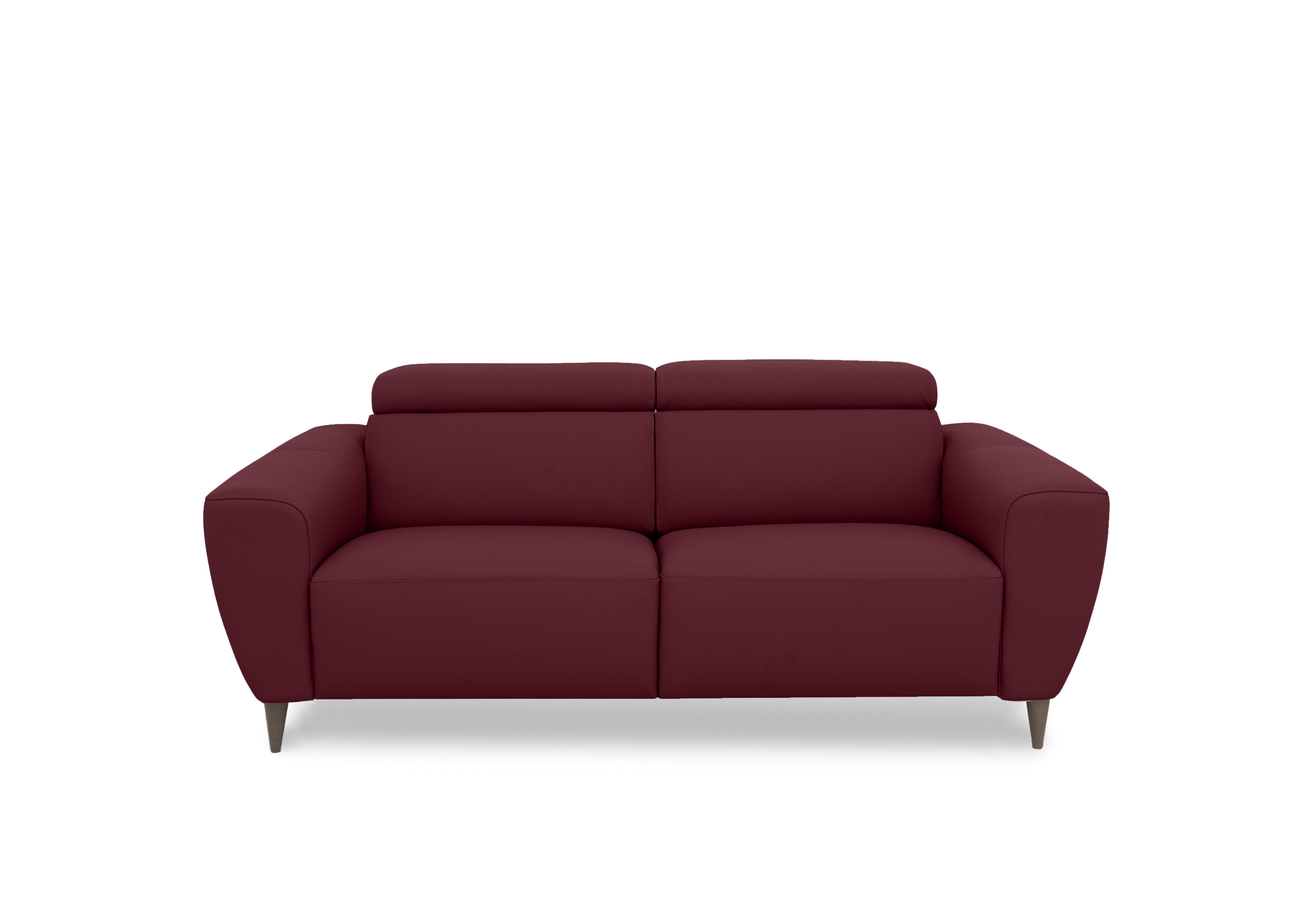 Milano 2.5 Seater Leather Sofa in 1521 Dali Bordeaux To Ft on Furniture Village