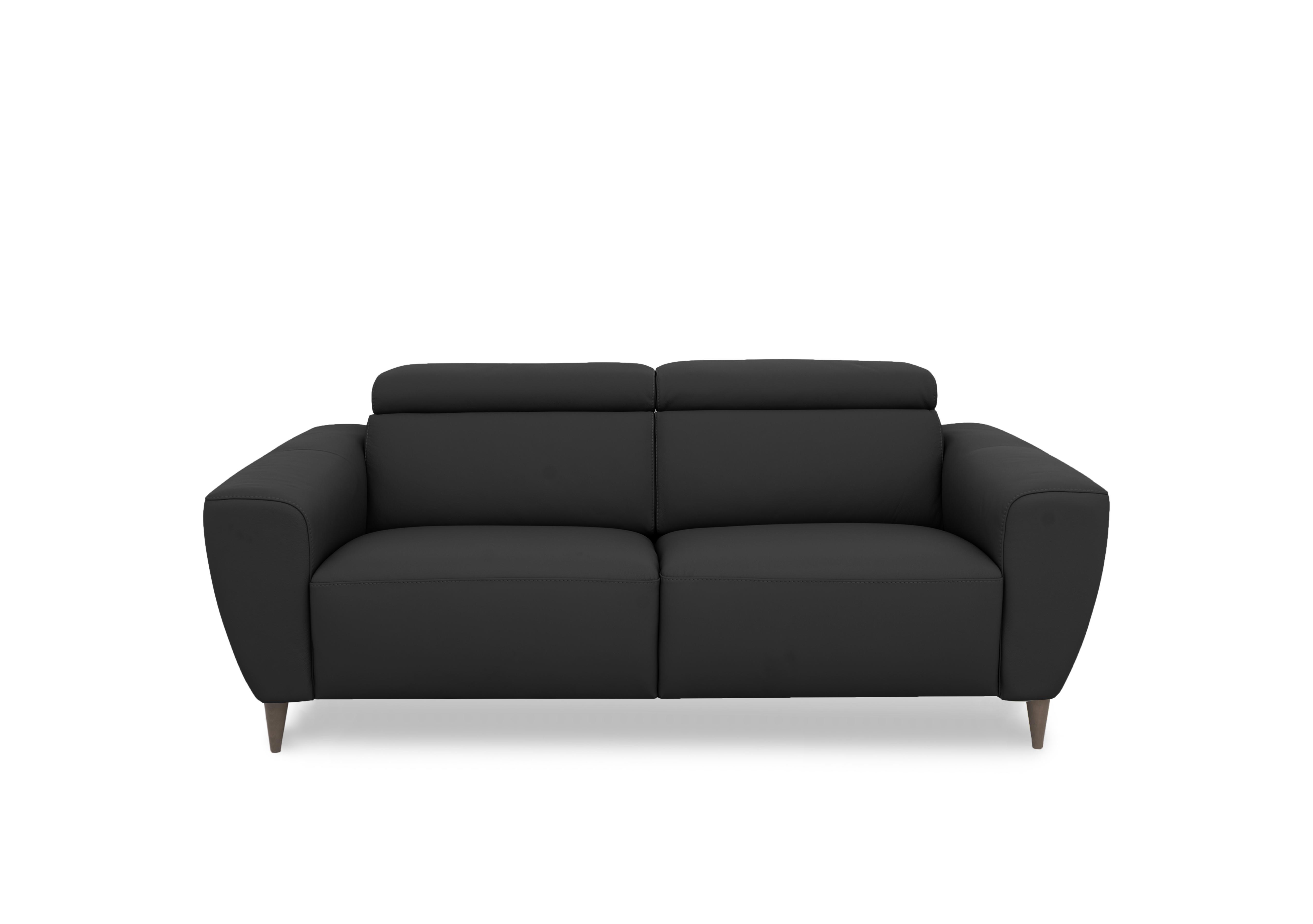 Milano 2.5 Seater Leather Sofa in 71 Torello Nero To Ft on Furniture Village