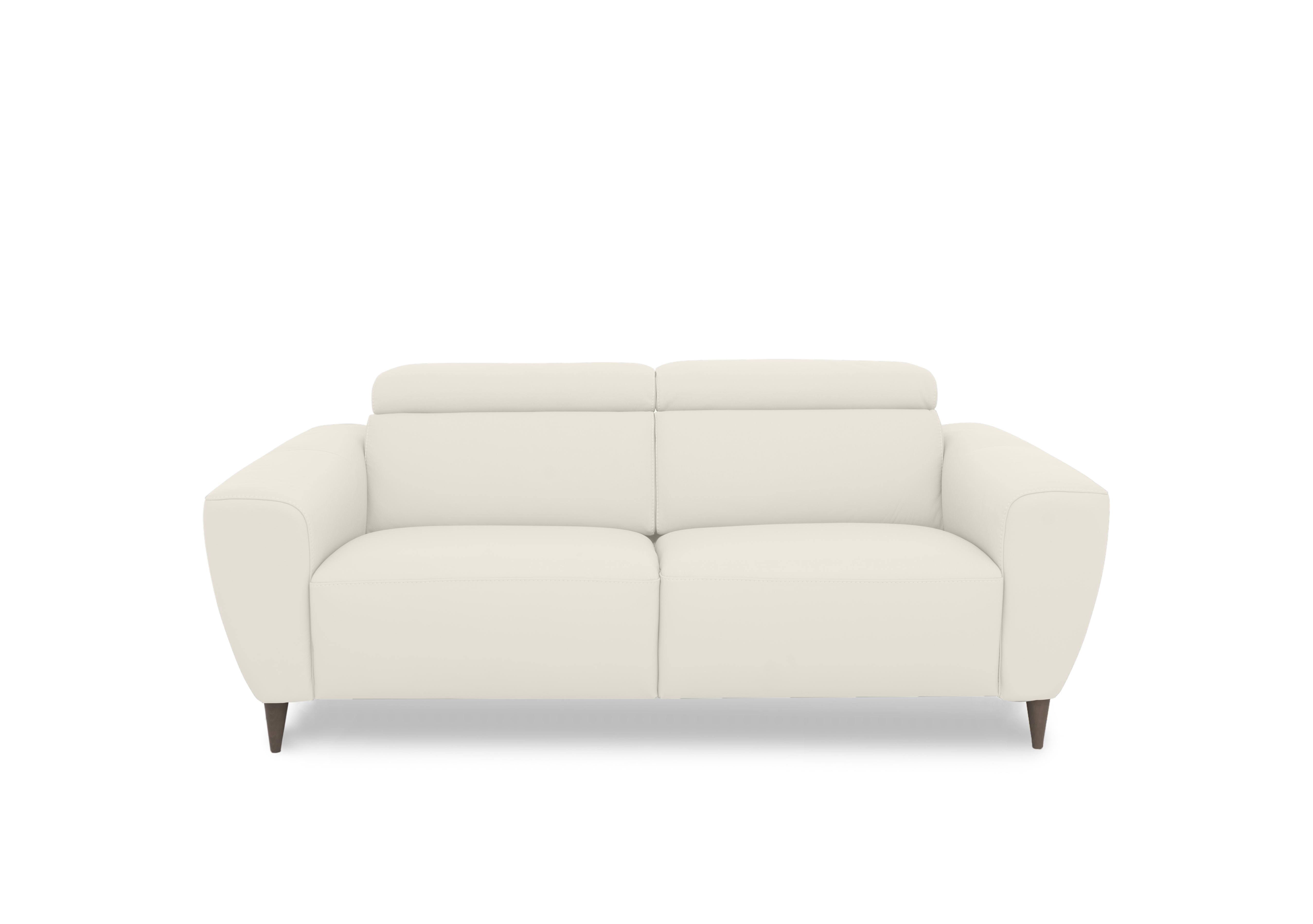 Milano 2.5 Seater Leather Sofa in 93  Torello Bianco To Ft on Furniture Village