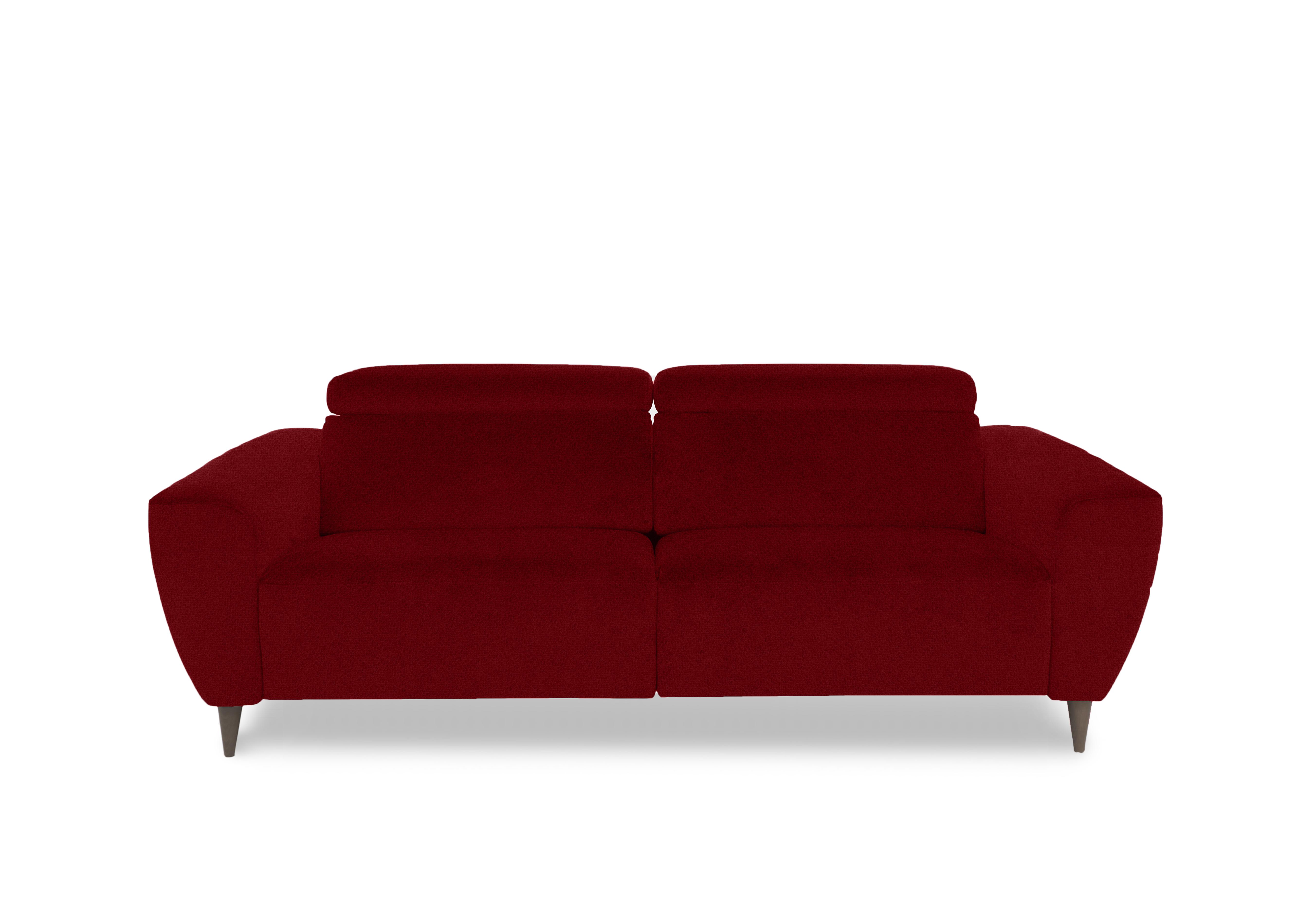 Milano 3 Seater Fabric Sofa in 305 Coupe Rosso To Ft on Furniture Village