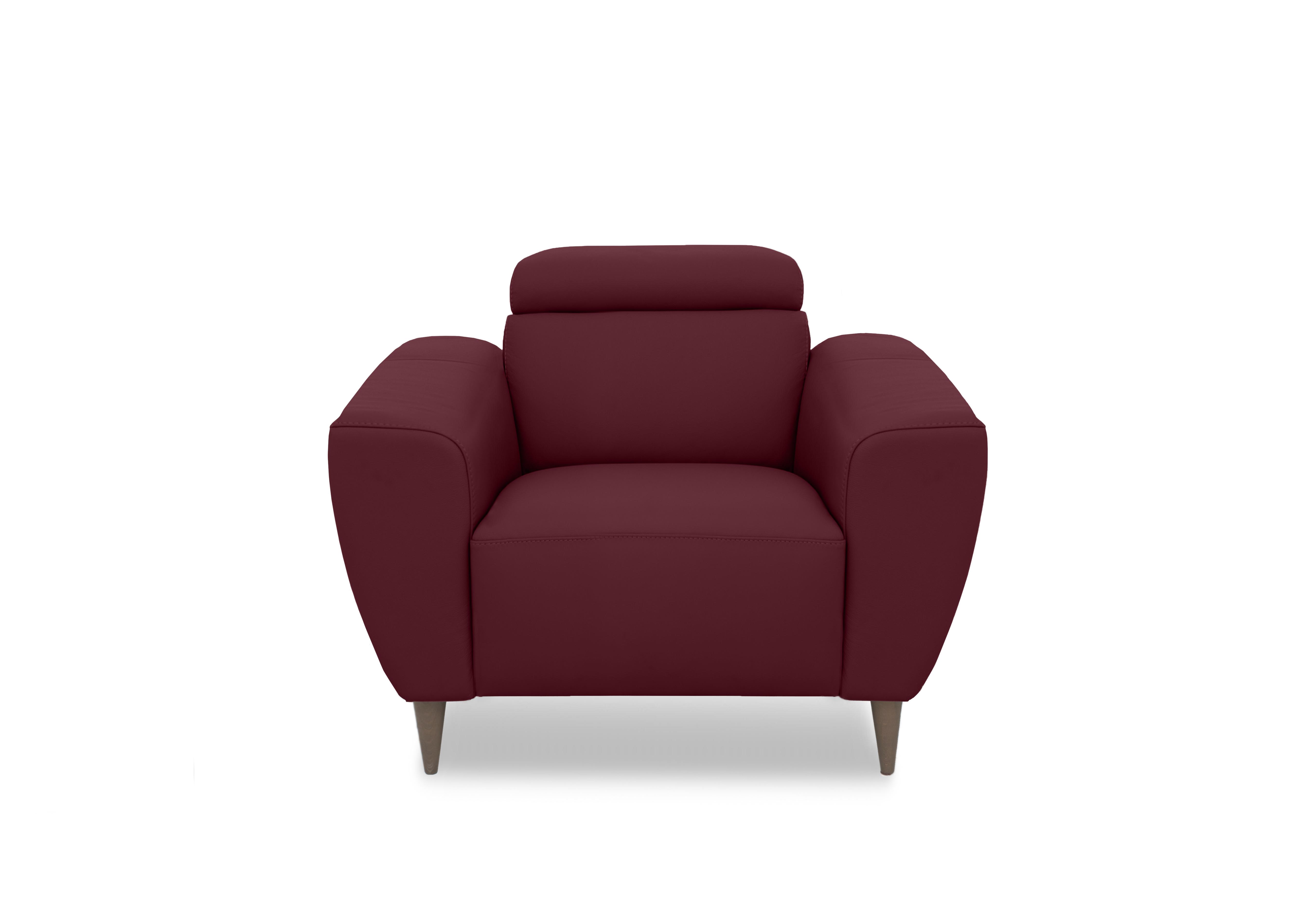 Milano Leather Chair in 1521 Dali Bordeaux To Ft on Furniture Village