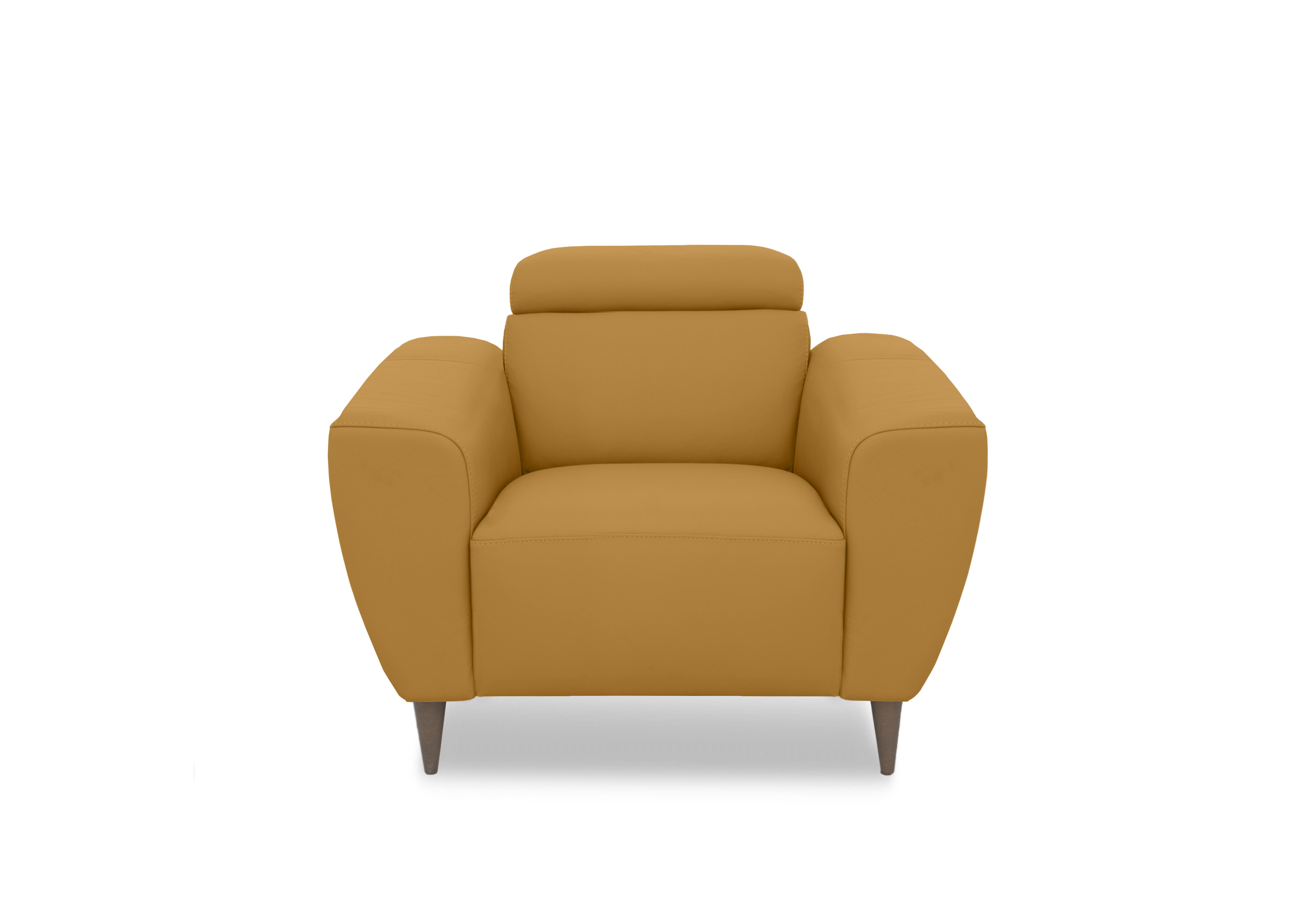 Milano Leather Chair in 355 Torello Senape To Ft on Furniture Village