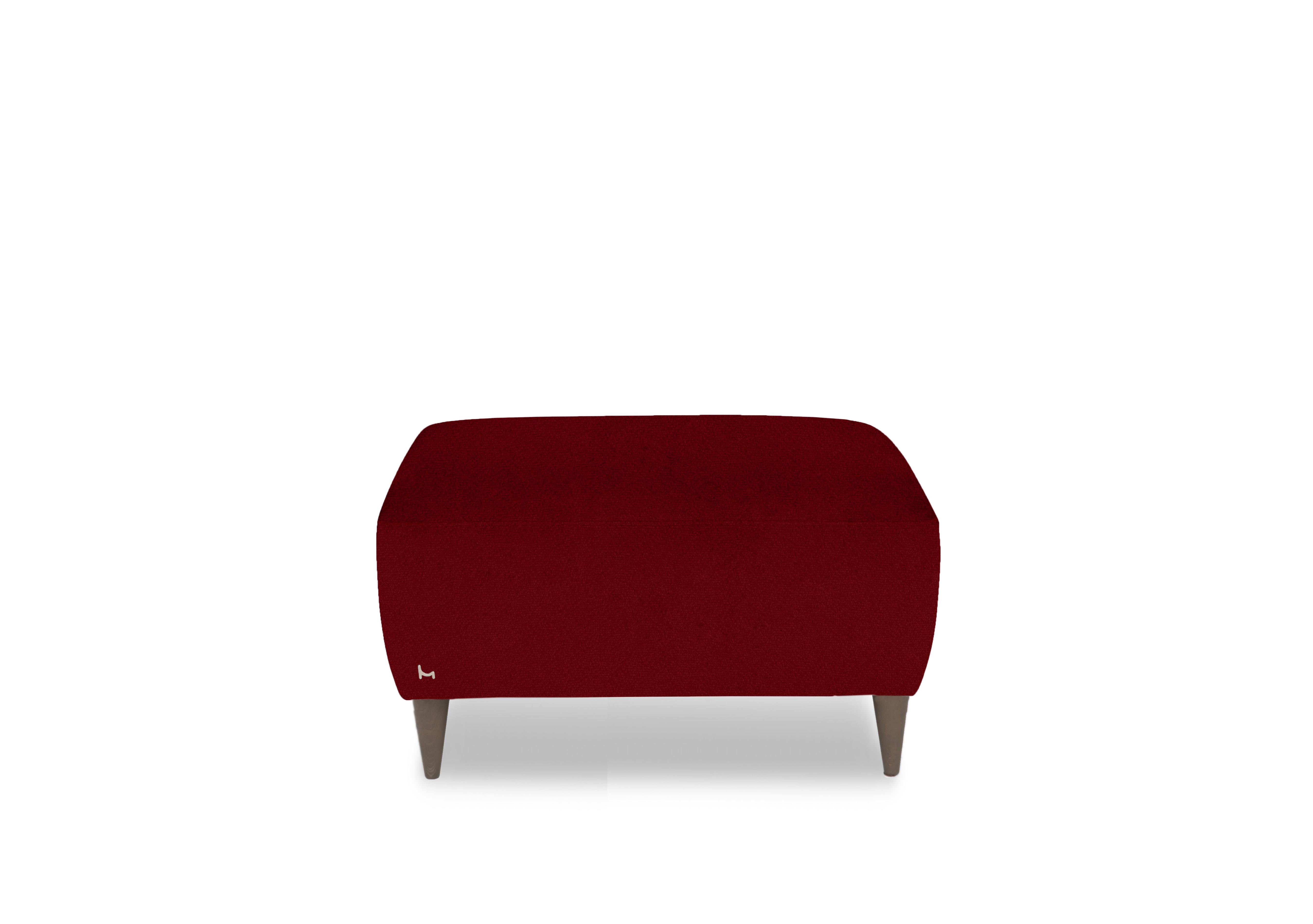 Milano Fabric Footstool in 305 Coupe Rosso To Ft on Furniture Village