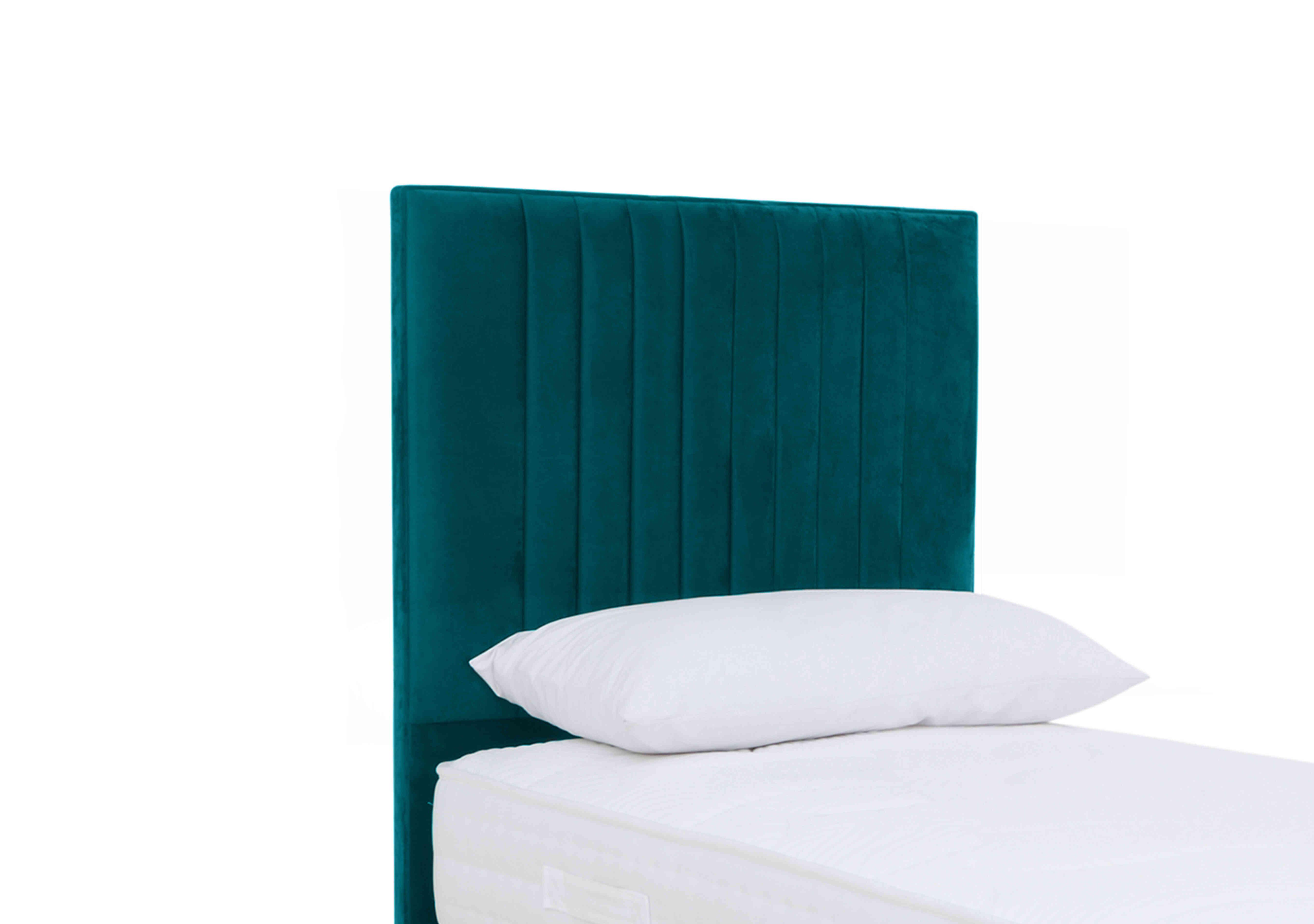 Clancy Floor Standing Headboard in Plush Atlantic on Furniture Village