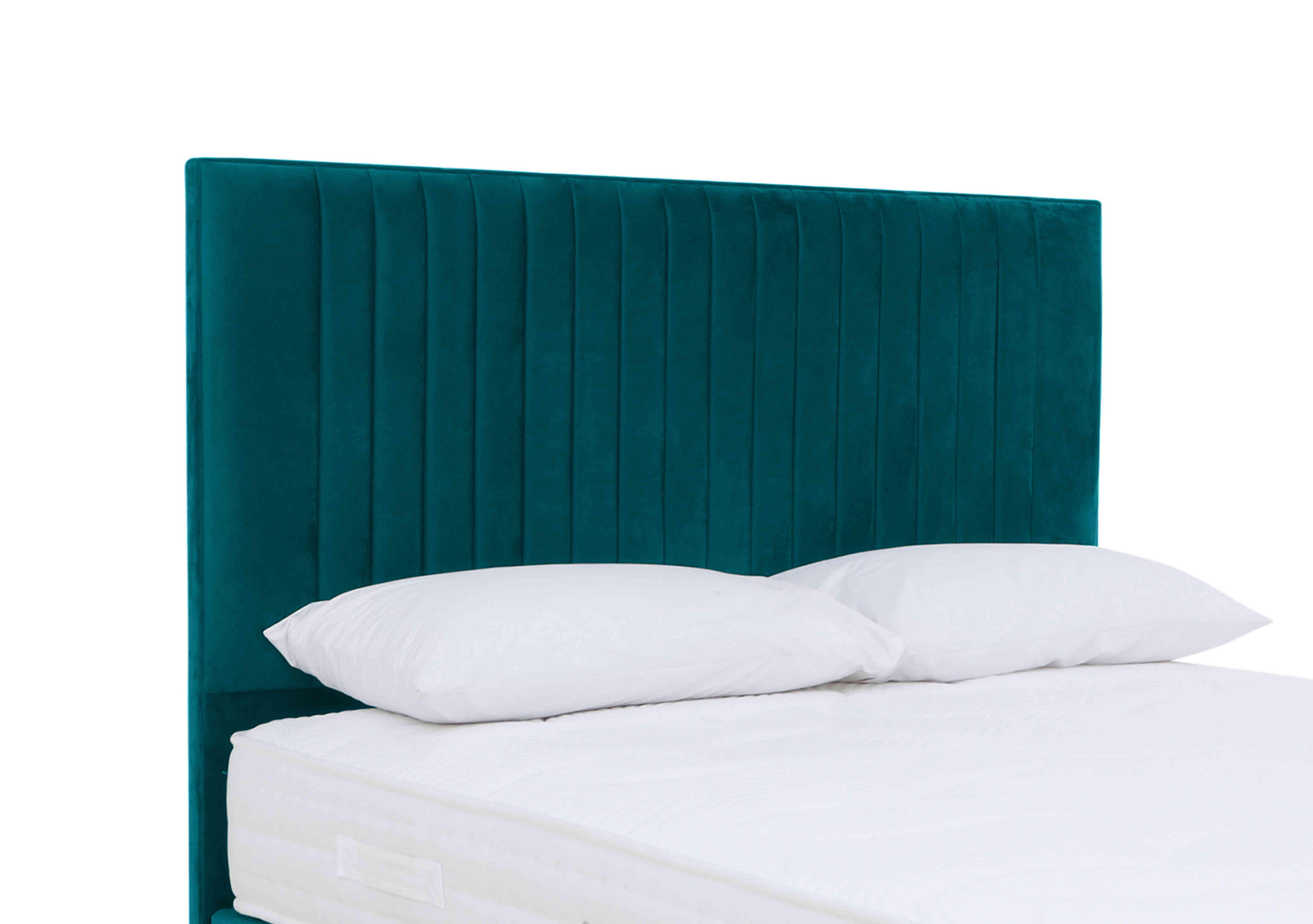 Clancy Floor Standing Headboard in Plush Atlantic on Furniture Village