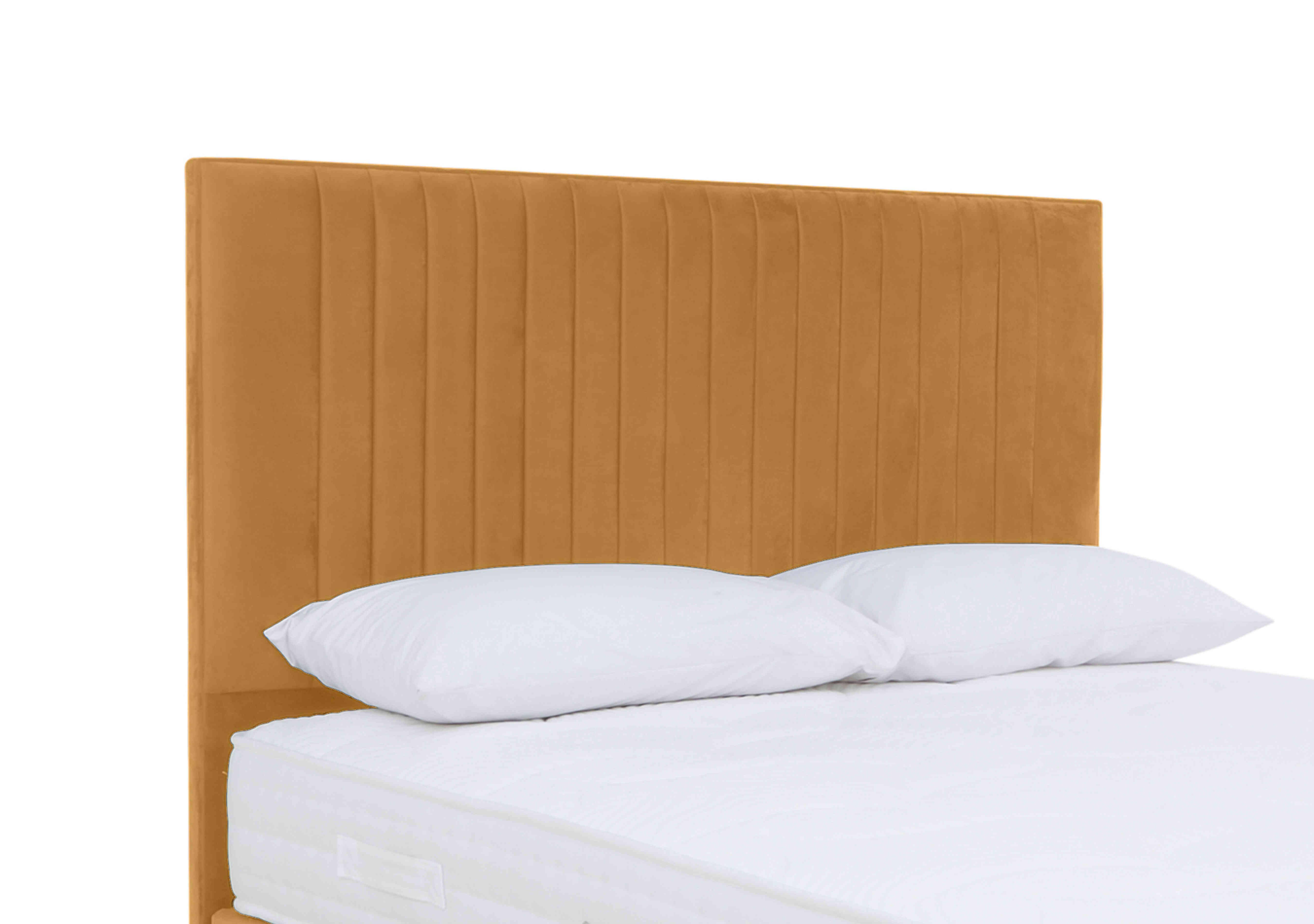Clancy Floor Standing Headboard in Plush Corn on Furniture Village