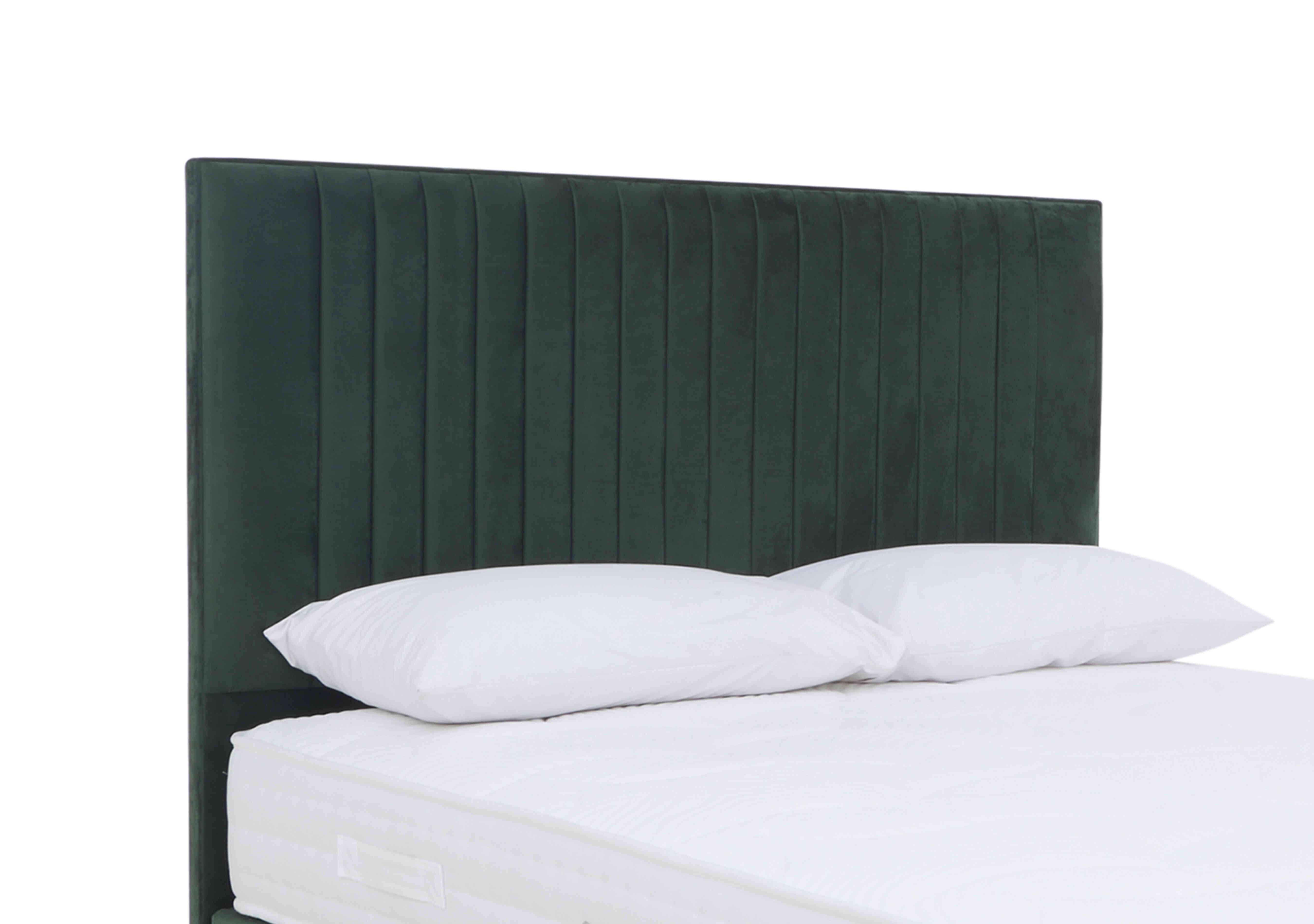 Clancy Floor Standing Headboard in Plush Emerald on Furniture Village