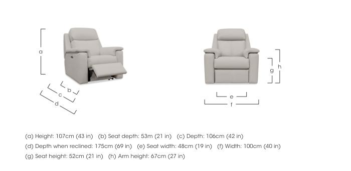 Thornbury Leather Chair in  on Furniture Village