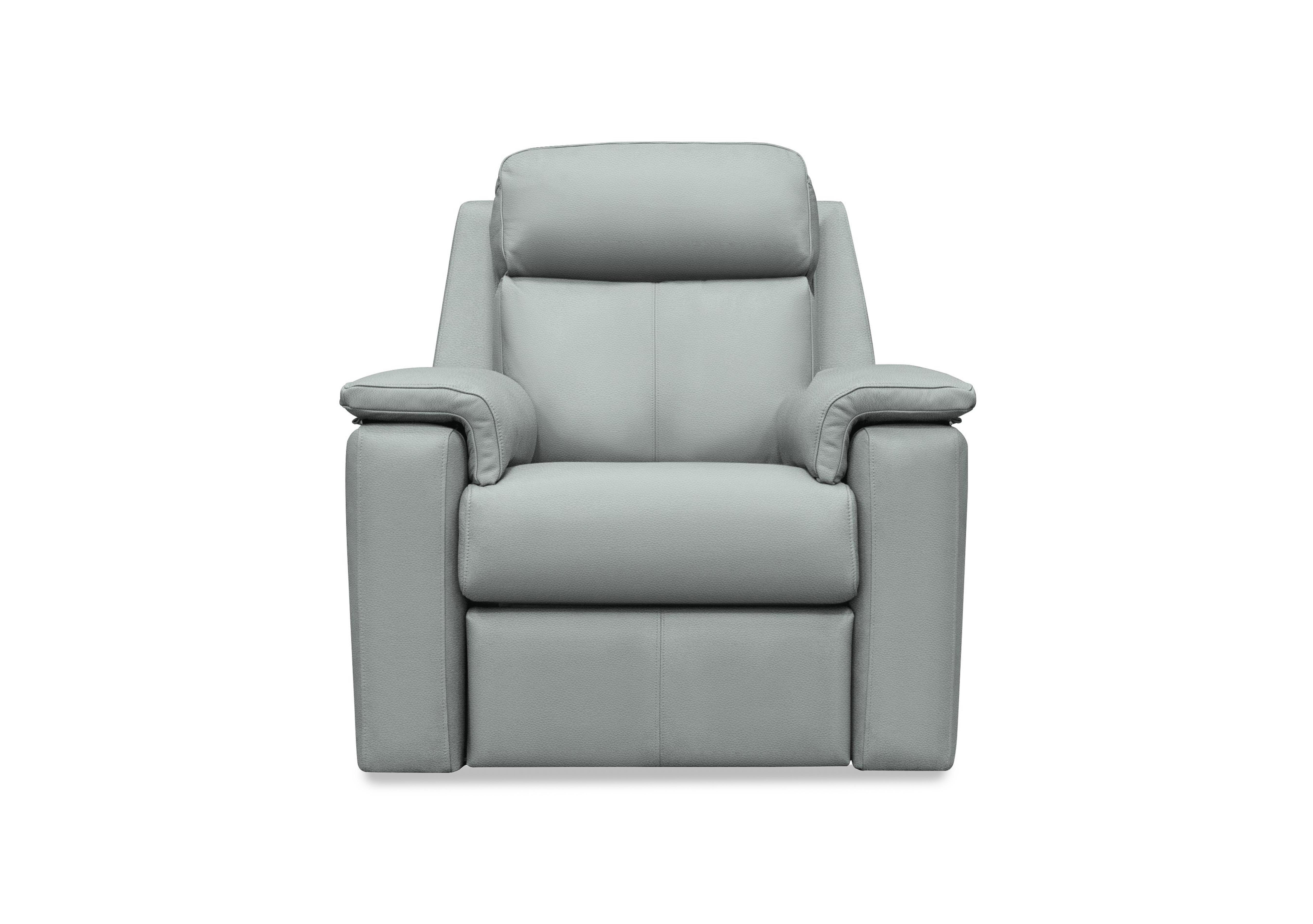 Thornbury Leather Chair in L842 Cambridge Grey on Furniture Village