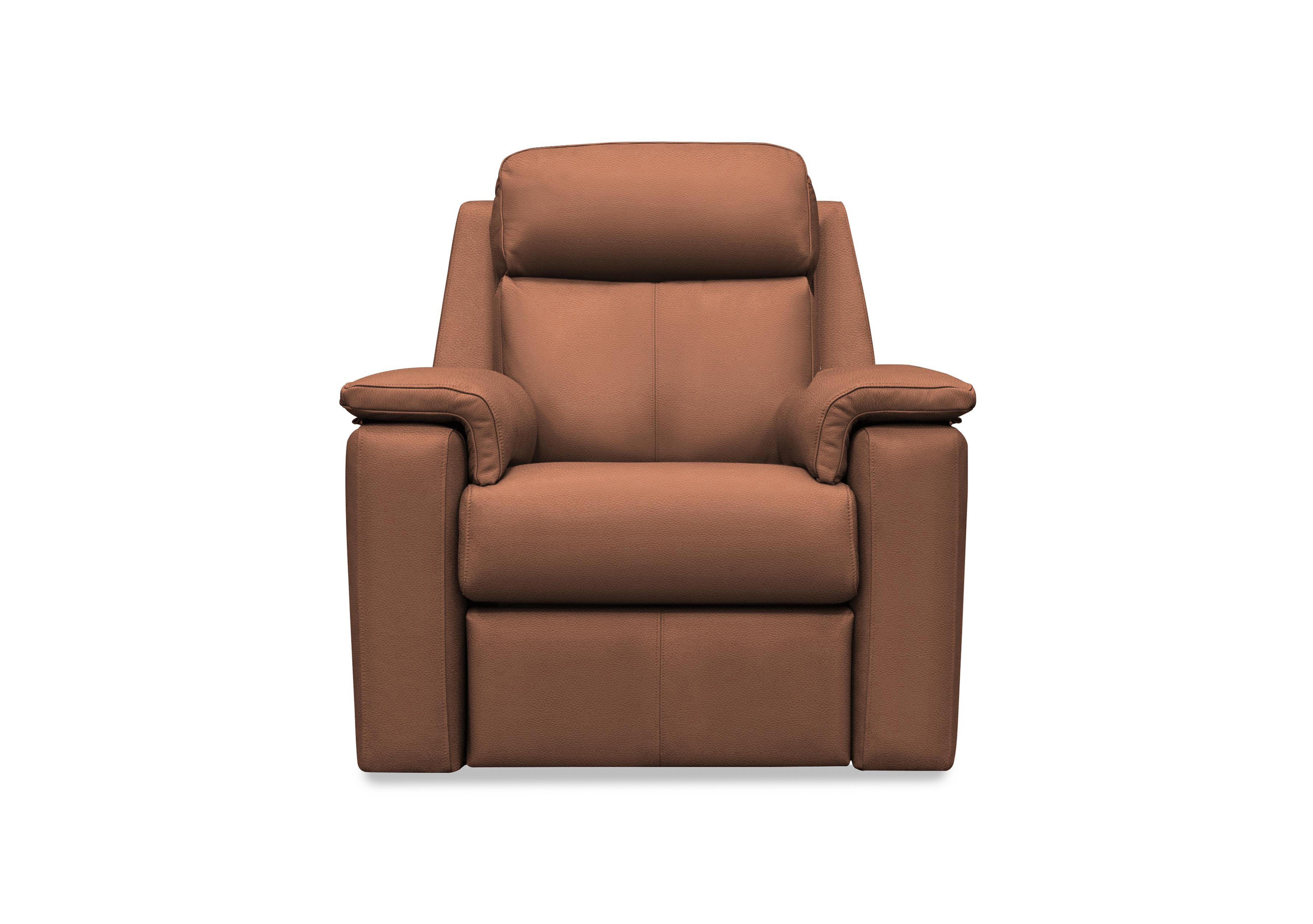 Thornbury Leather Chair in L848 Cambridge Conker on Furniture Village