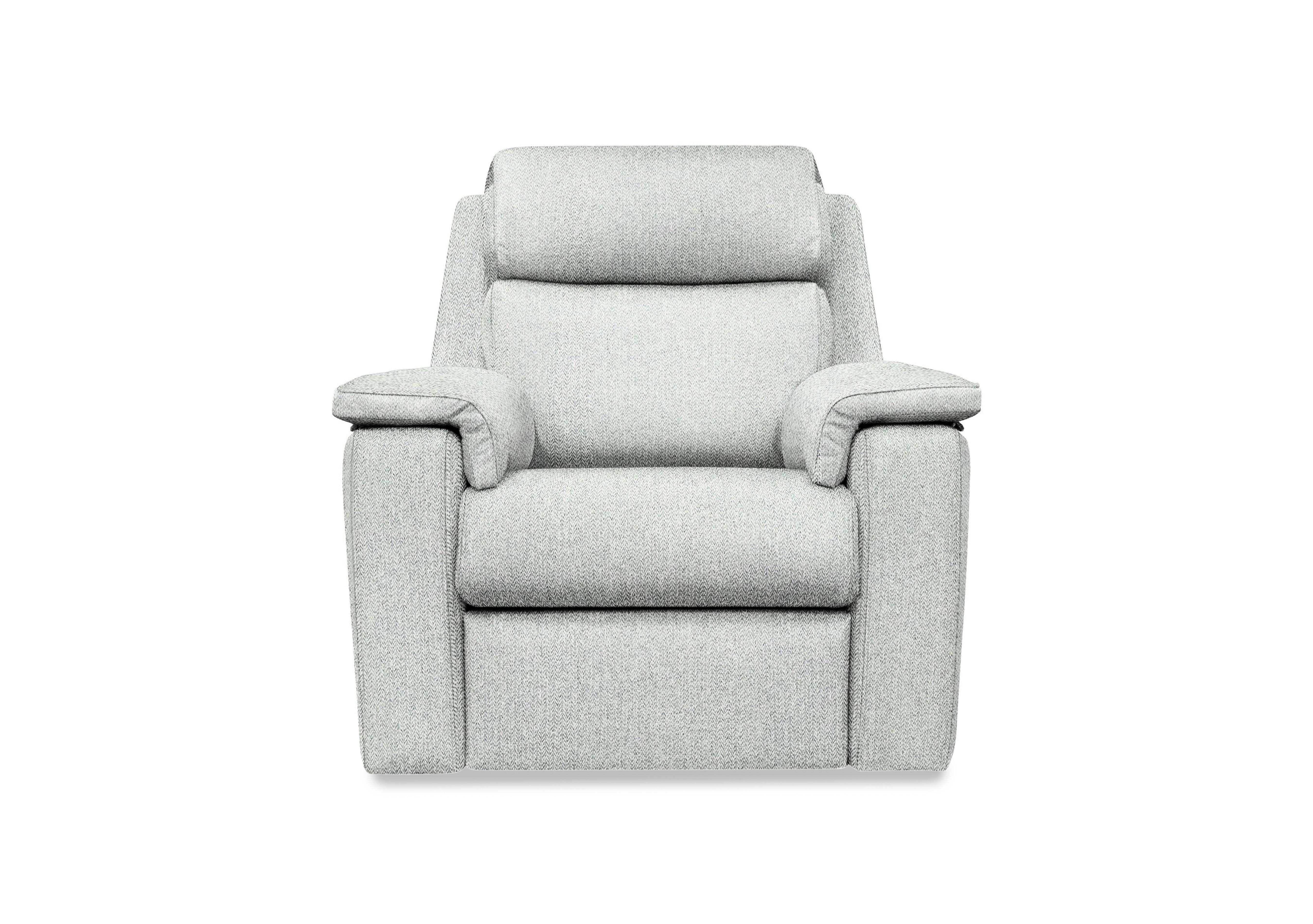 Thornbury Fabric Power Recliner Chair with Power Headrest and Power Lumbar in A011 Swift Cygnet on Furniture Village