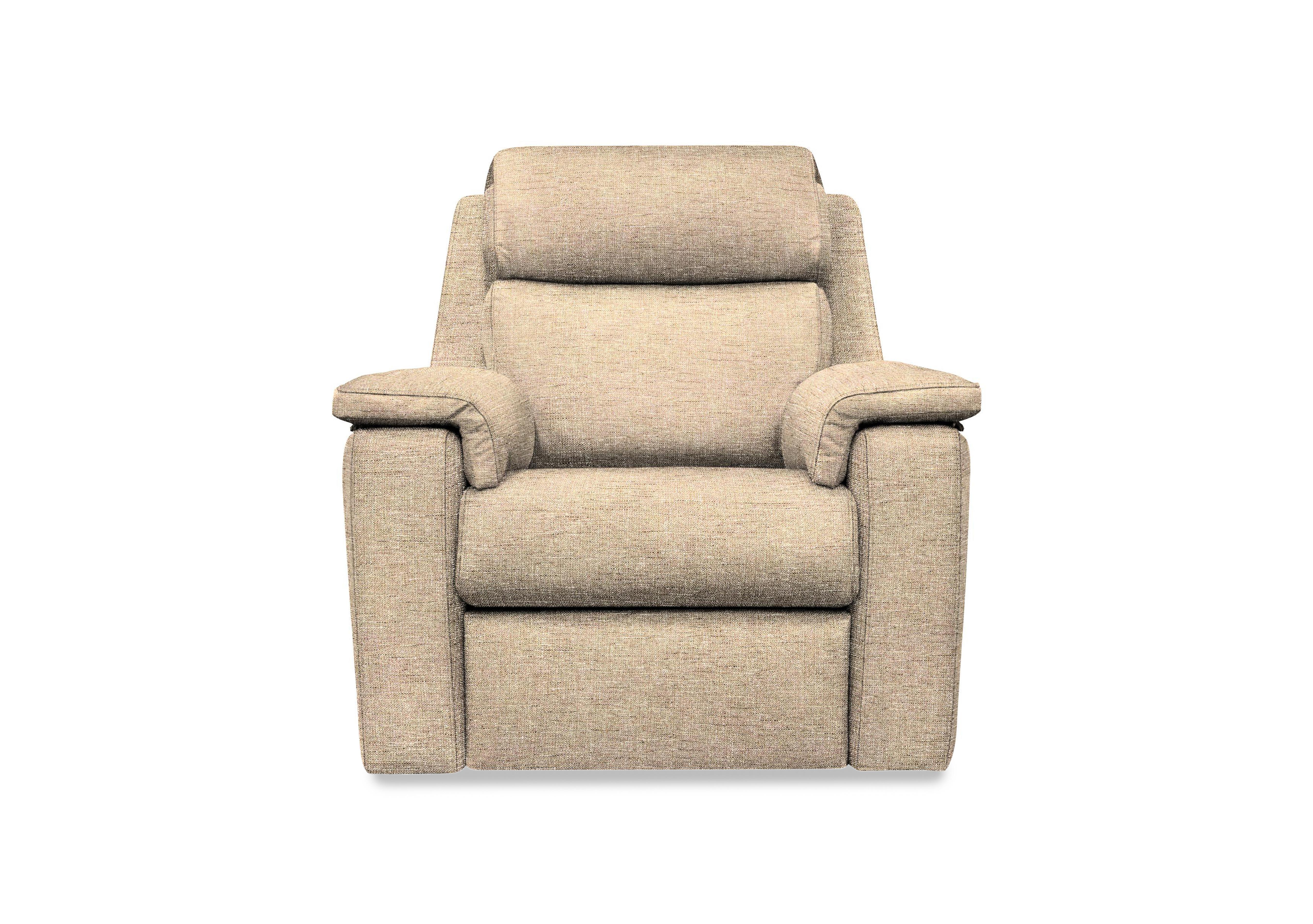 Thornbury Fabric Power Recliner Chair with Power Headrest and Power Lumbar in A022 Dapple Sparrow on Furniture Village