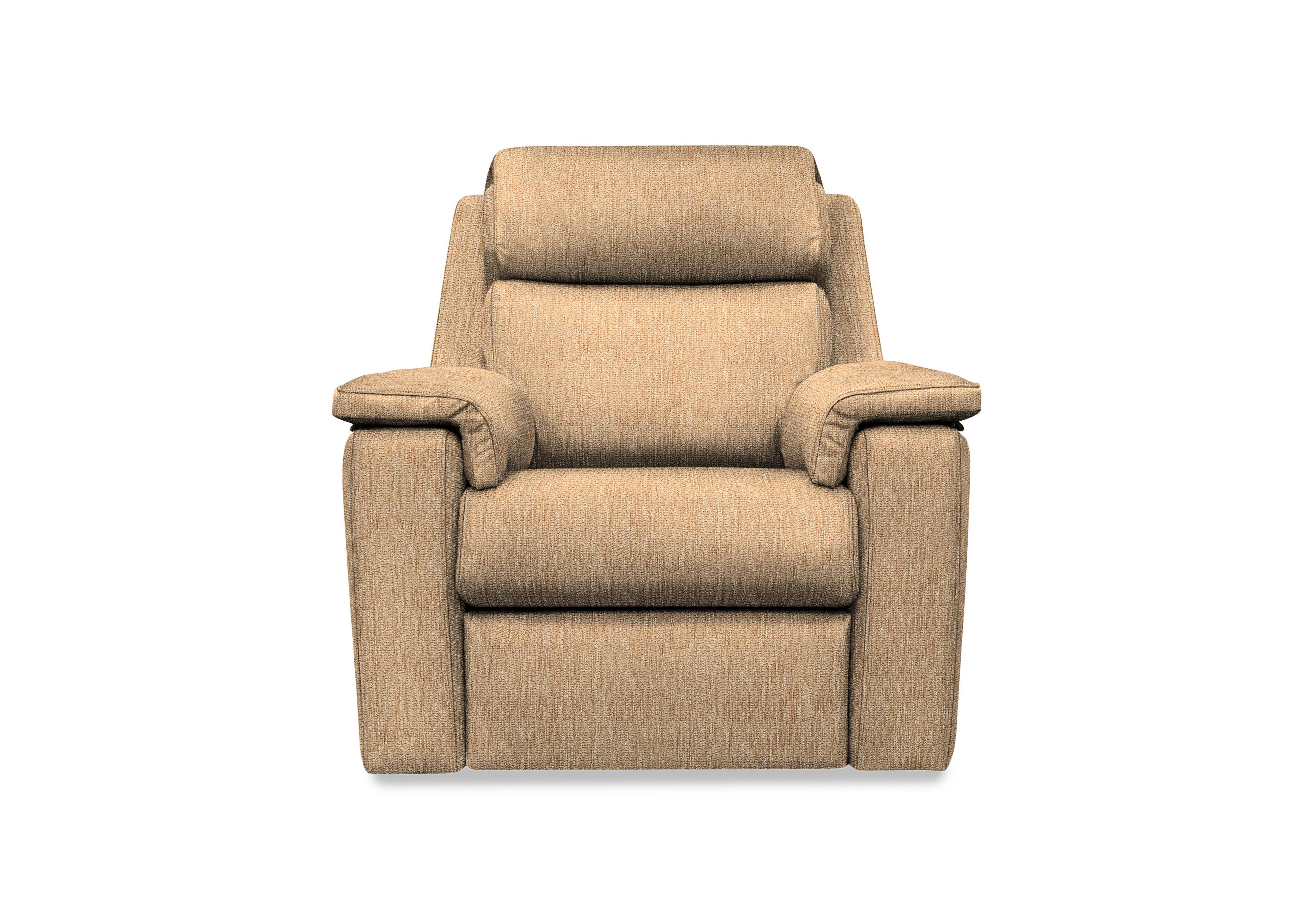 Thornbury Fabric Power Recliner Chair with Power Headrest and Power Lumbar in A070 Boucle Cocoa on Furniture Village