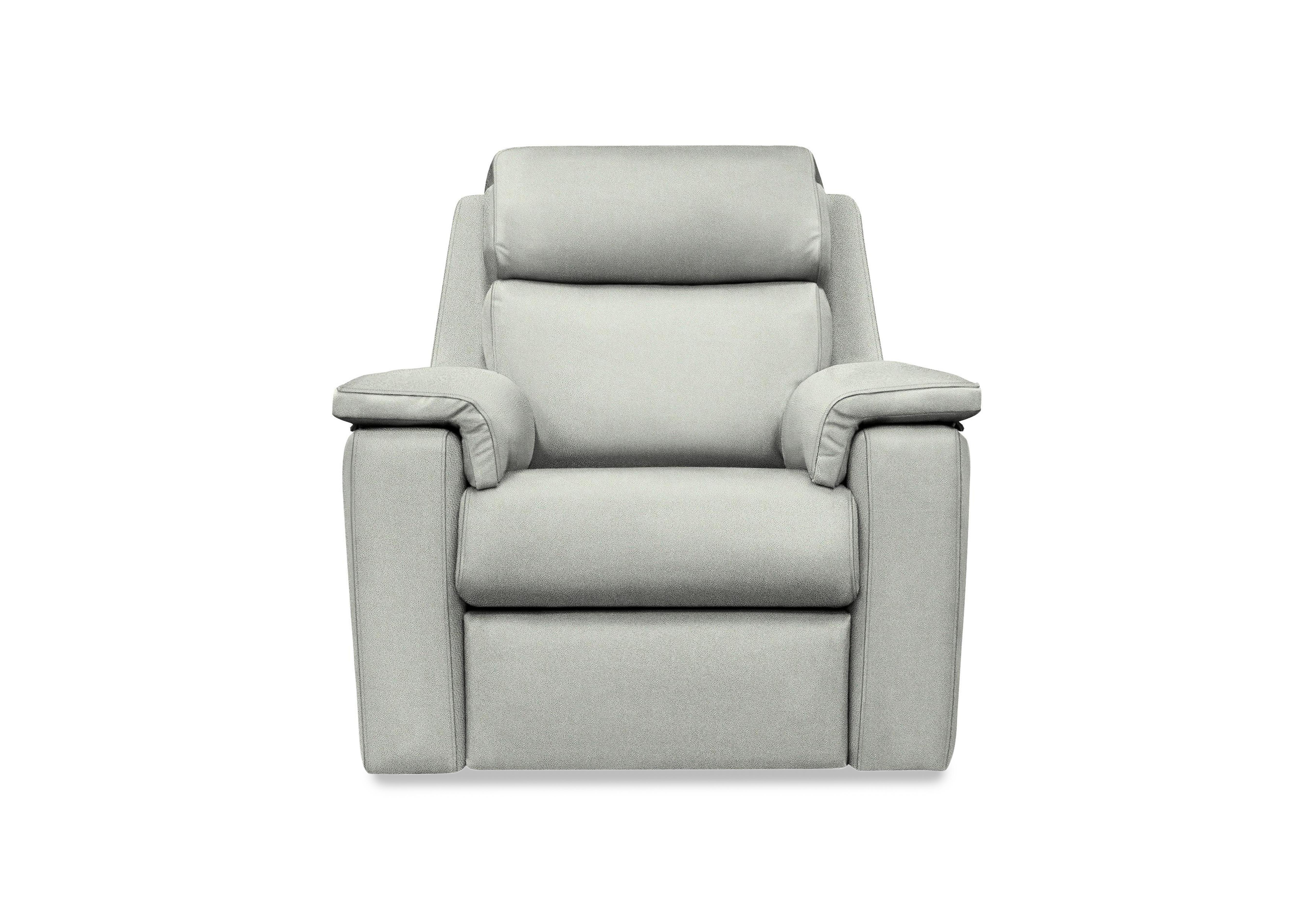 Thornbury Fabric Power Recliner Chair with Power Headrest and Power Lumbar in A124 Stingray Charcoal on Furniture Village