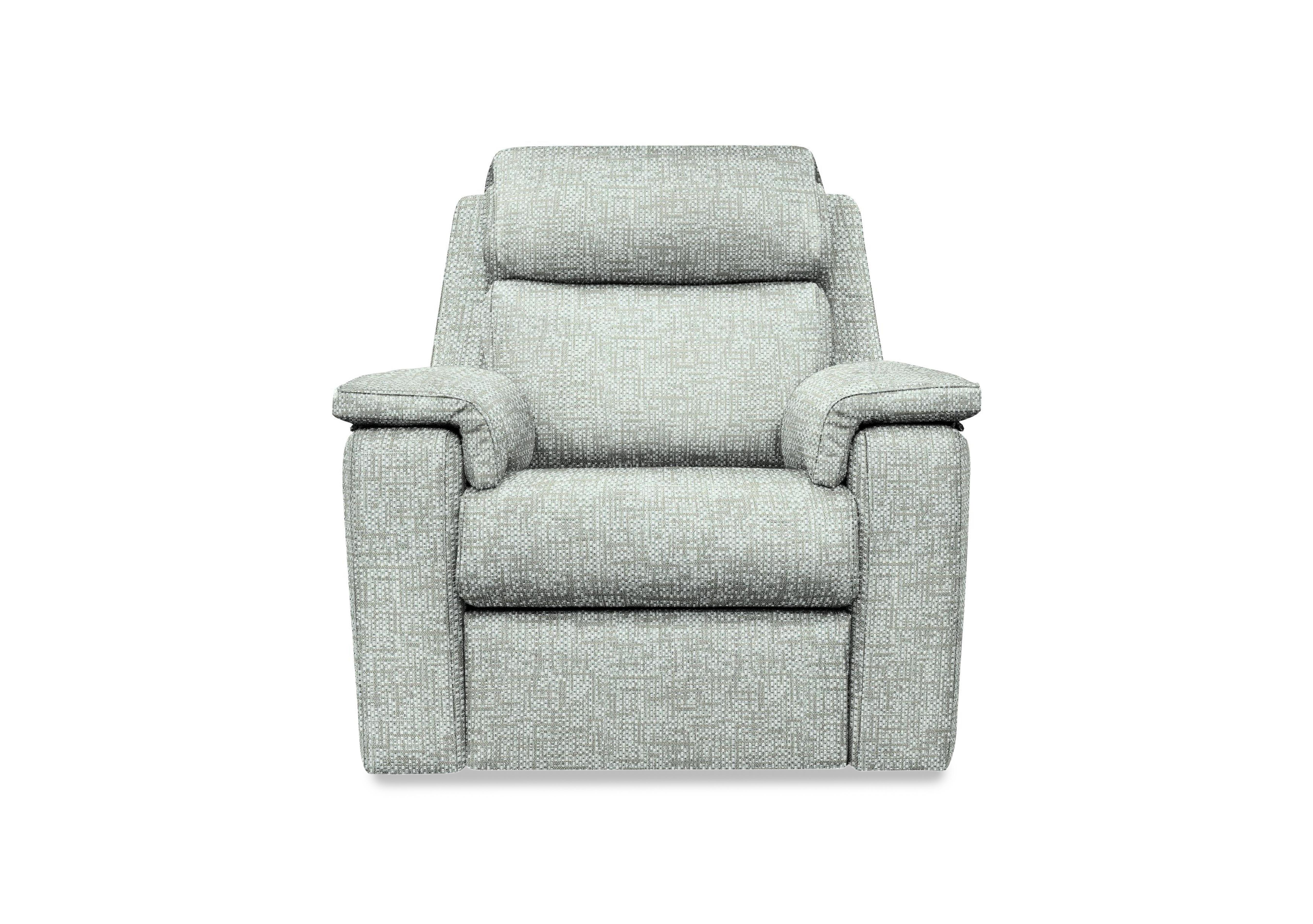 Thornbury Fabric Power Recliner Chair with Power Headrest and Power Lumbar in B032 Remco Duck Egg on Furniture Village