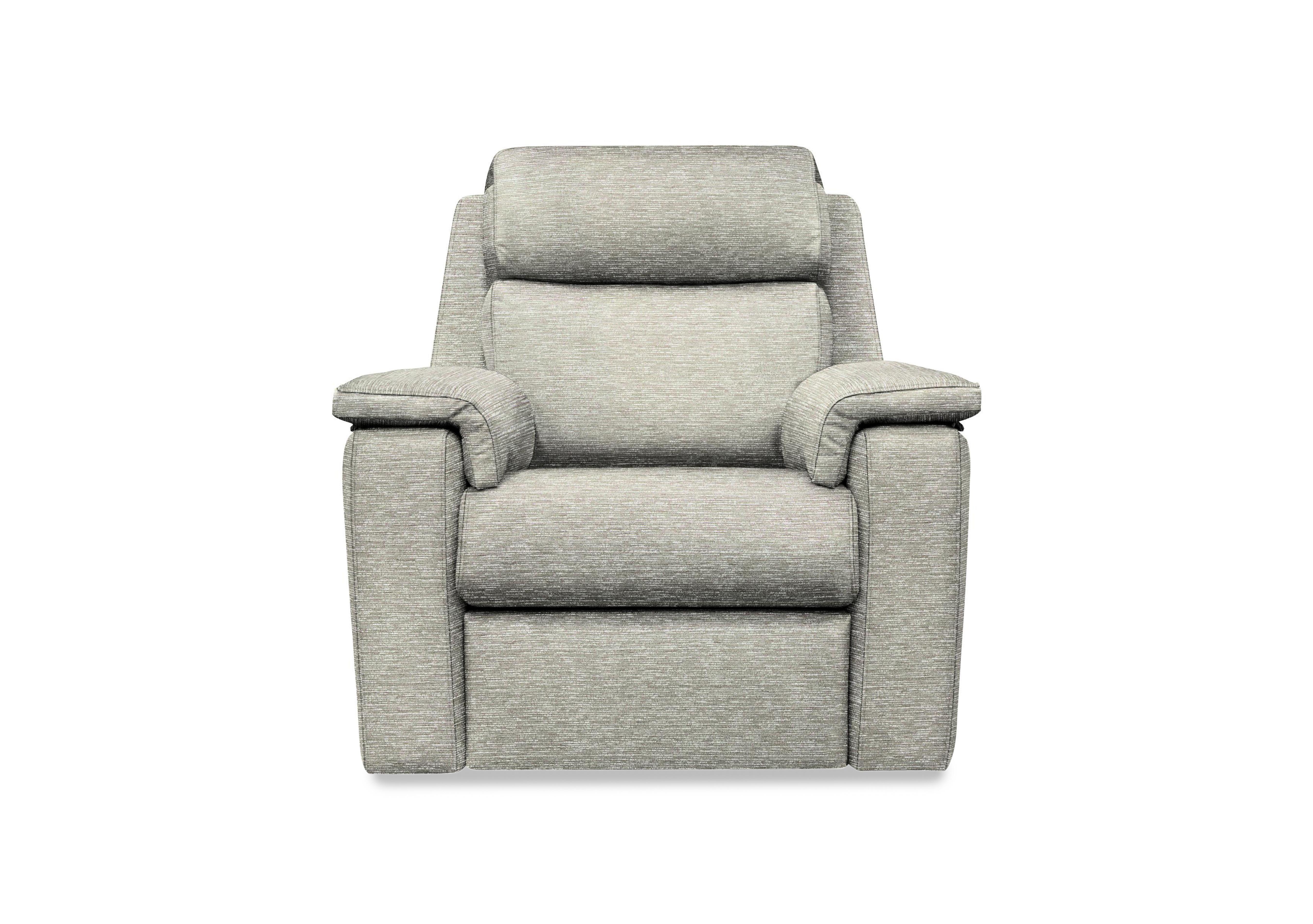 Thornbury Fabric Power Recliner Chair with Power Headrest and Power Lumbar in B076 Mirage Powder on Furniture Village
