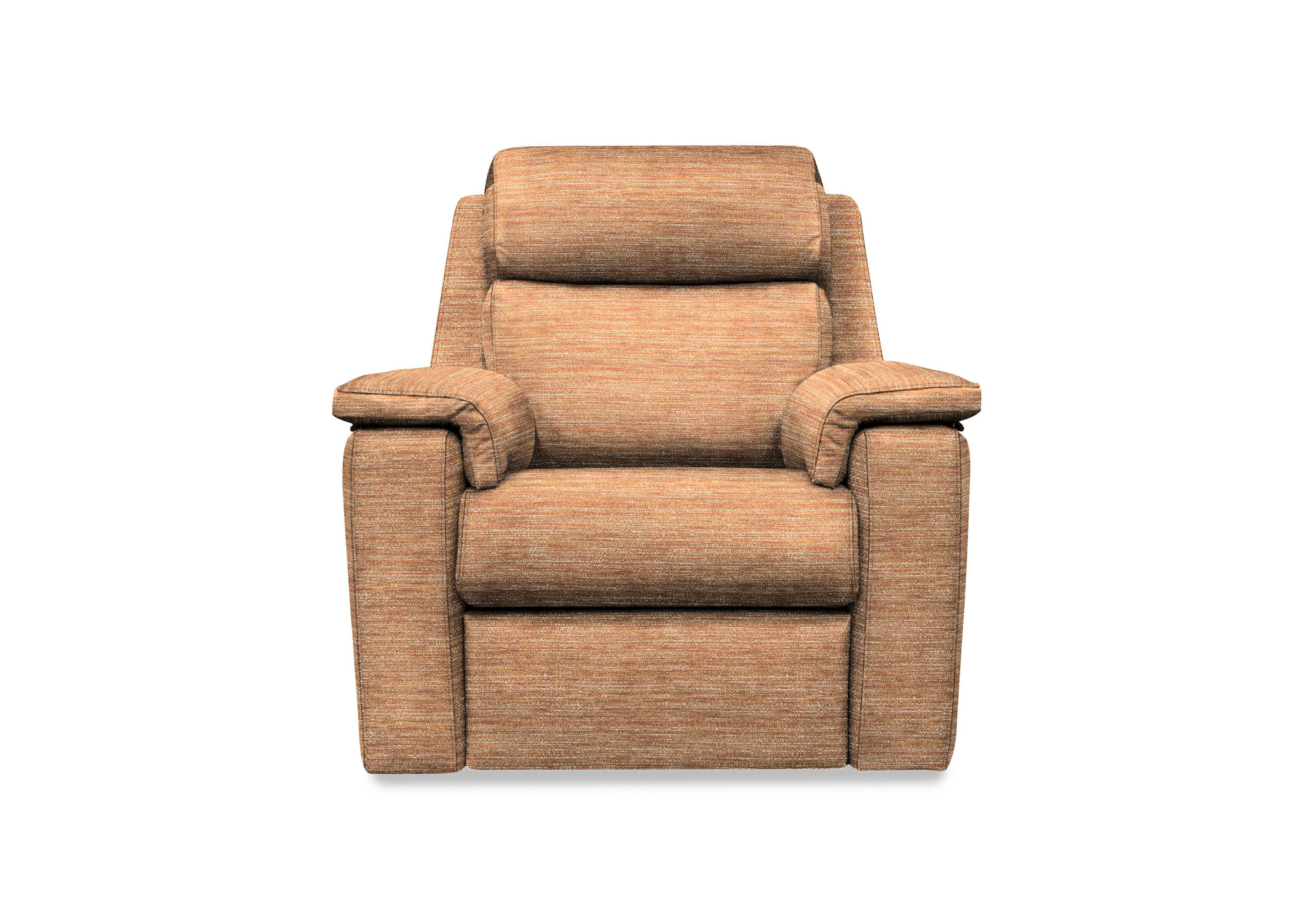 Thornbury Fabric Power Recliner Chair with Power Headrest and Power Lumbar in B908 Victoria Ginger on Furniture Village