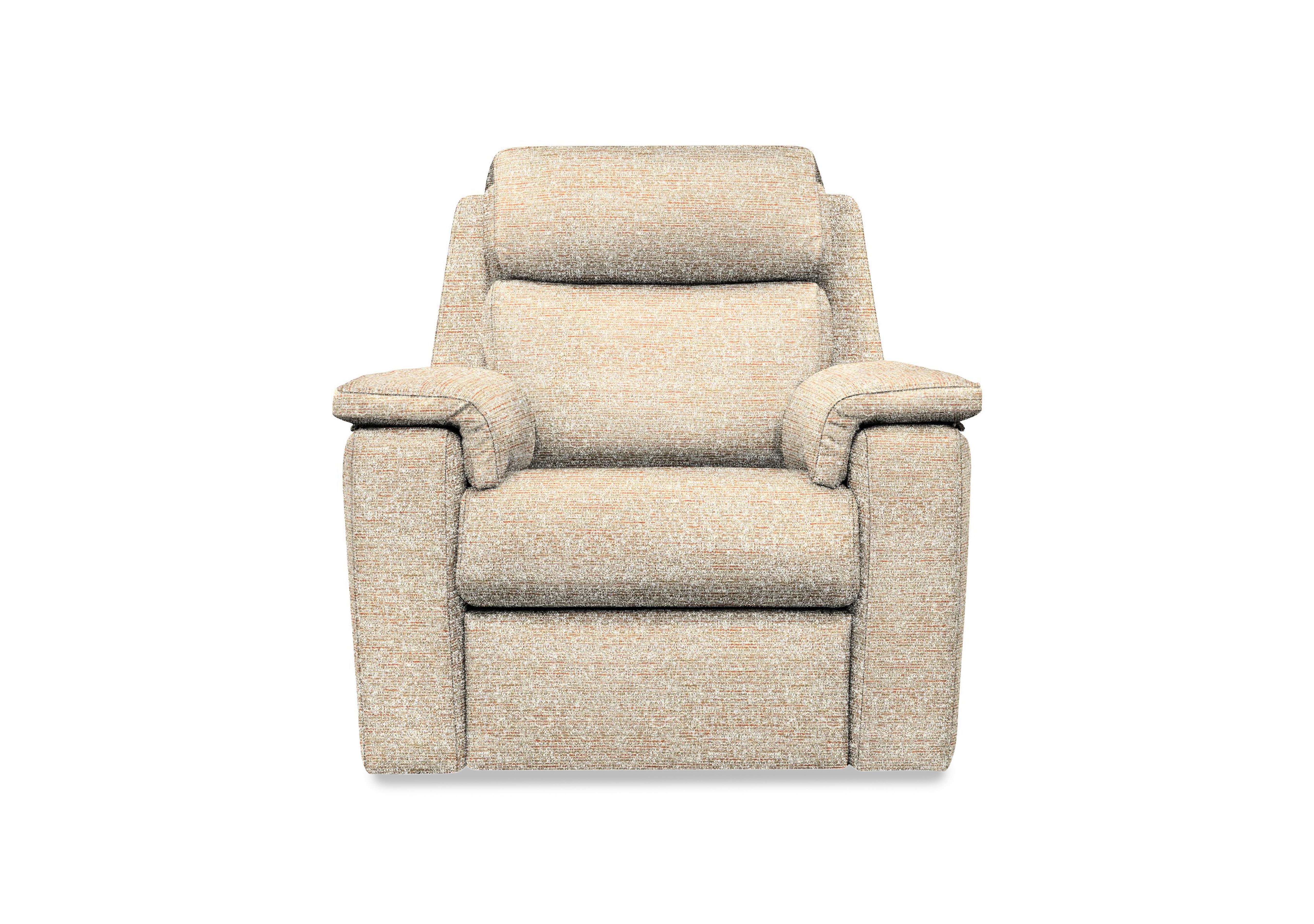 Thornbury Fabric Power Recliner Chair with Power Headrest and Power Lumbar in C030 Kampala Beige on Furniture Village