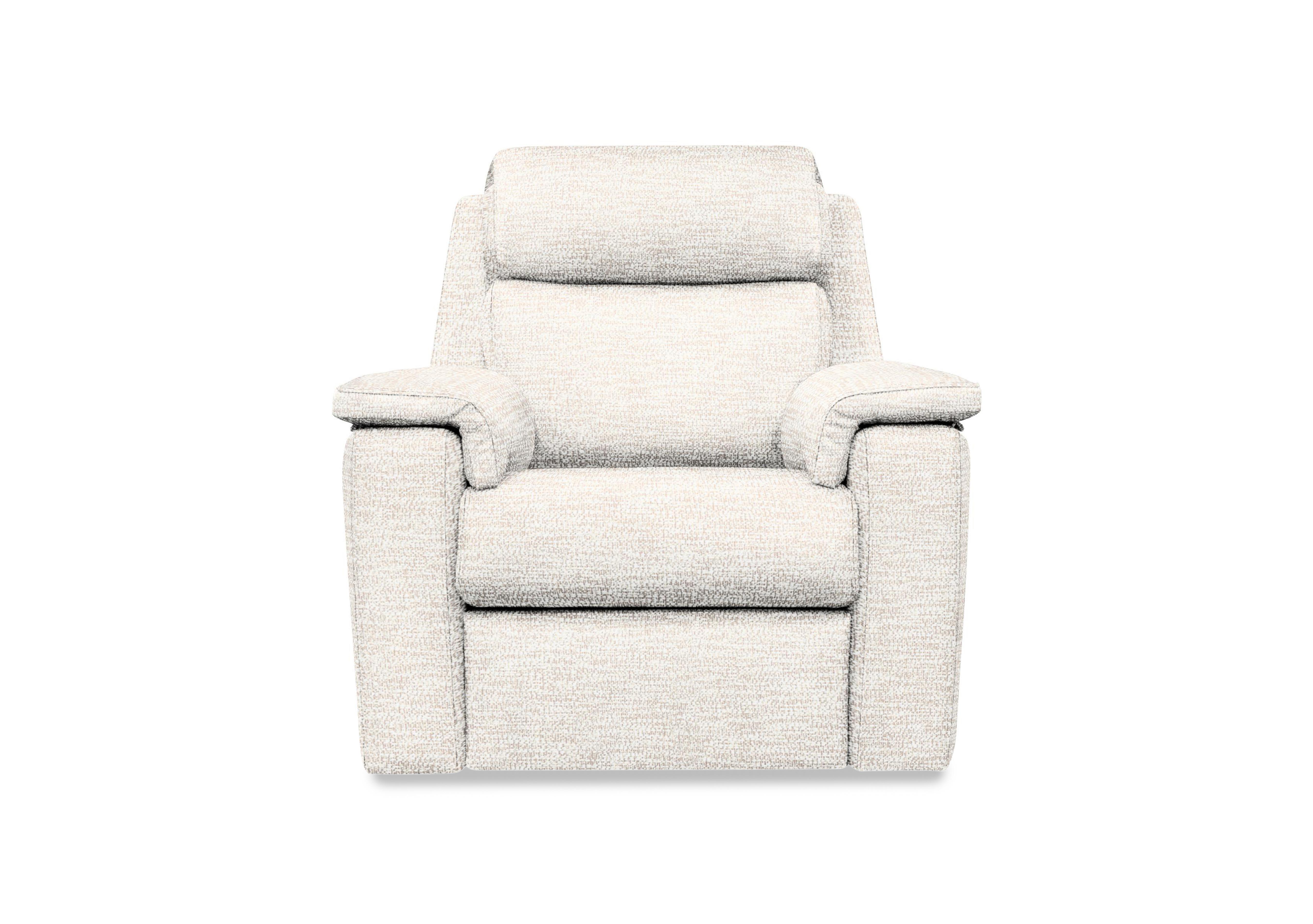 Thornbury Fabric Power Recliner Chair with Power Headrest and Power Lumbar in C931 Rush Cream on Furniture Village