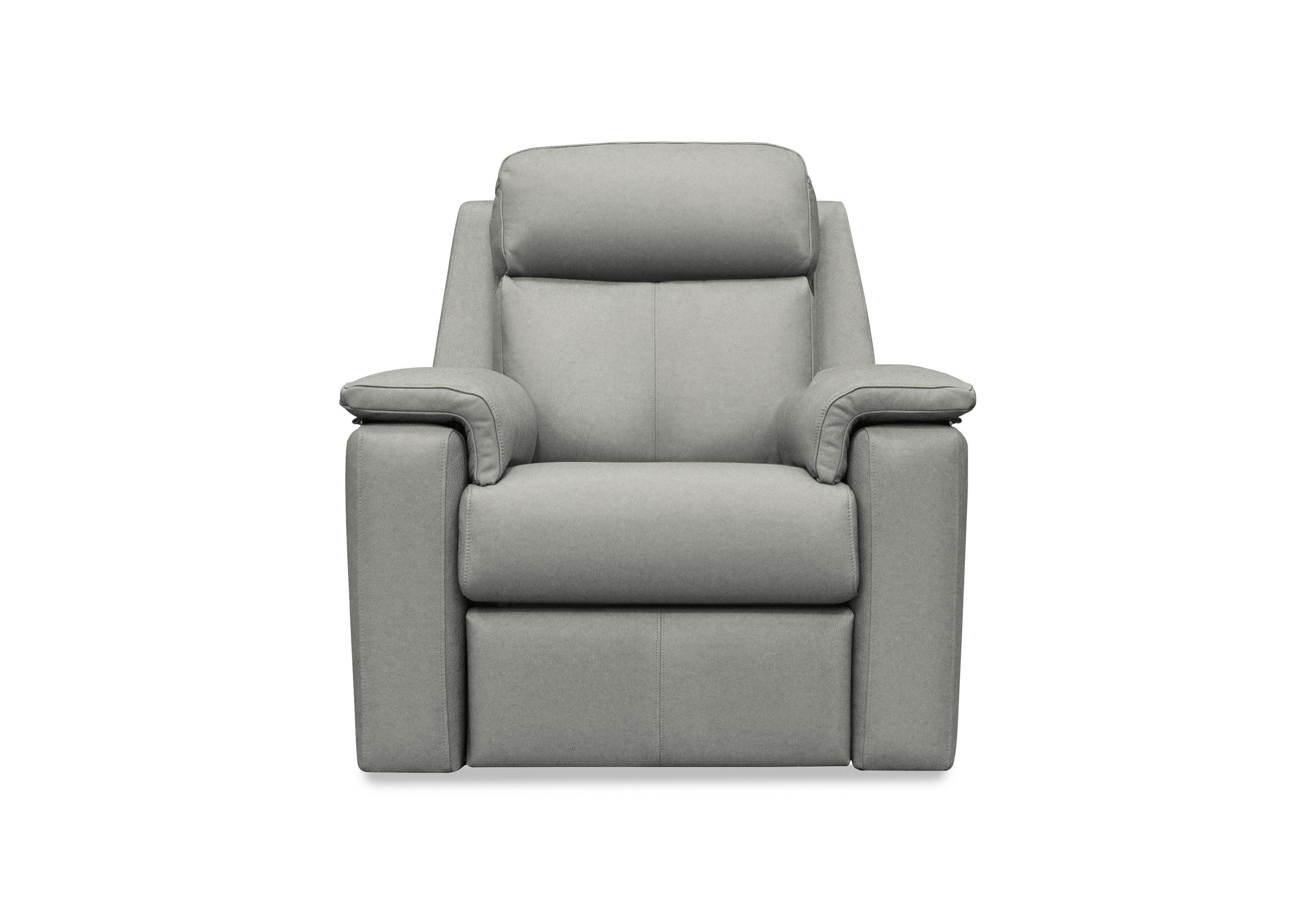 Thornbury Leather Power Recliner Chair with Power Headrest and Power Lumbar in N002 Texas Charcoal on Furniture Village