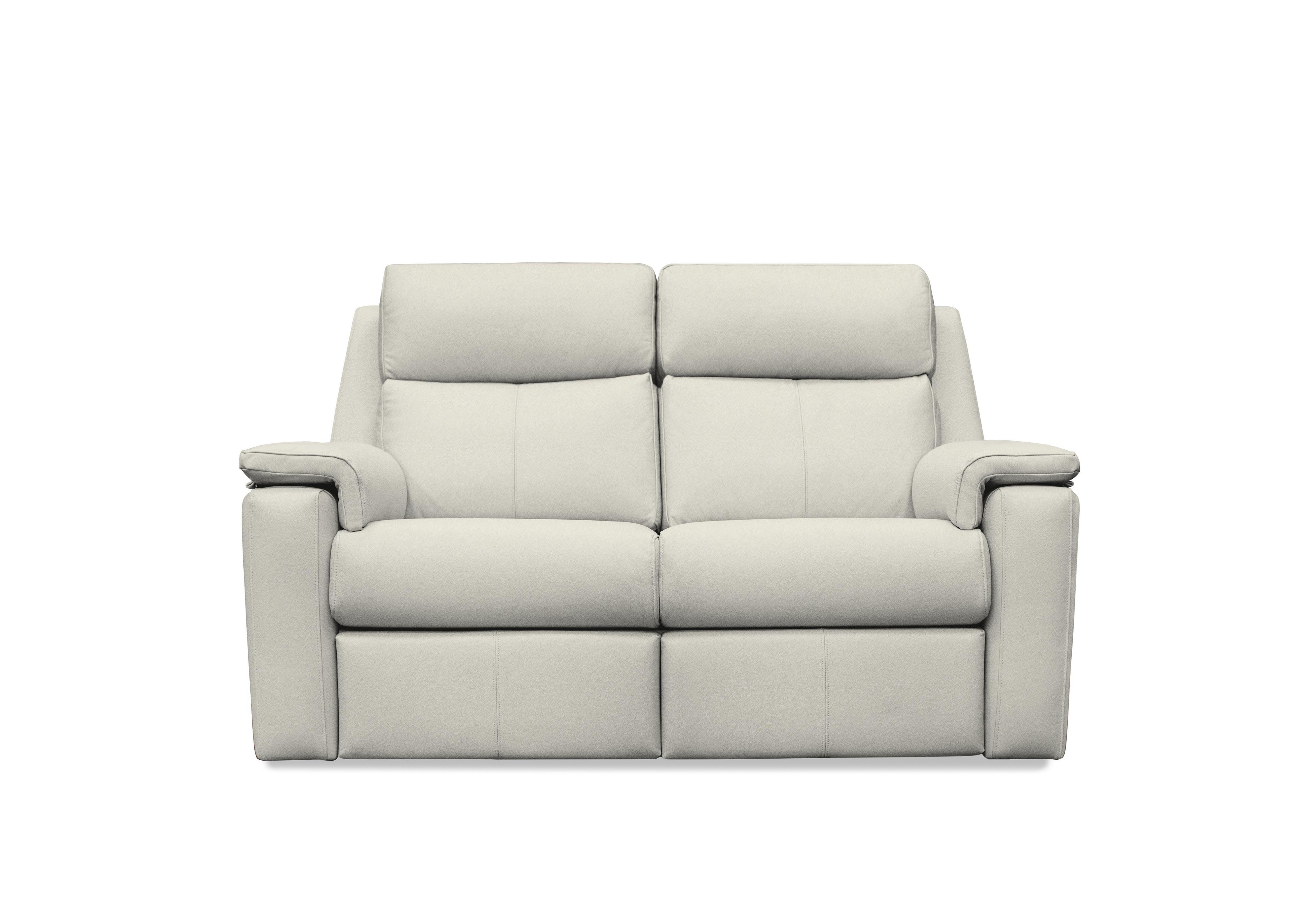 Thornbury 2 Seater Leather Sofa in H006 Oxford Light Grey on Furniture Village