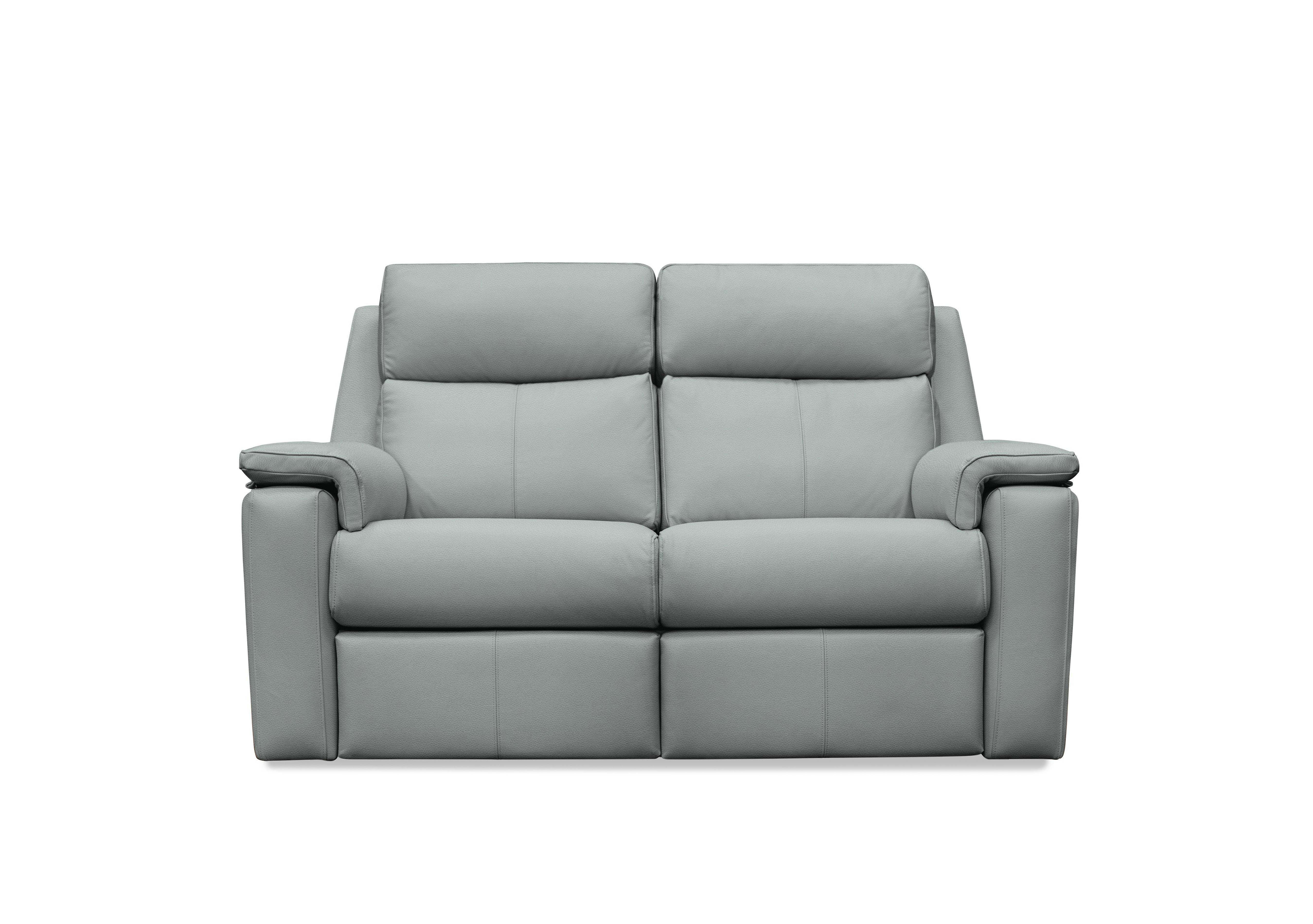 Thornbury 2 Seater Leather Sofa in L842 Cambridge Grey on Furniture Village