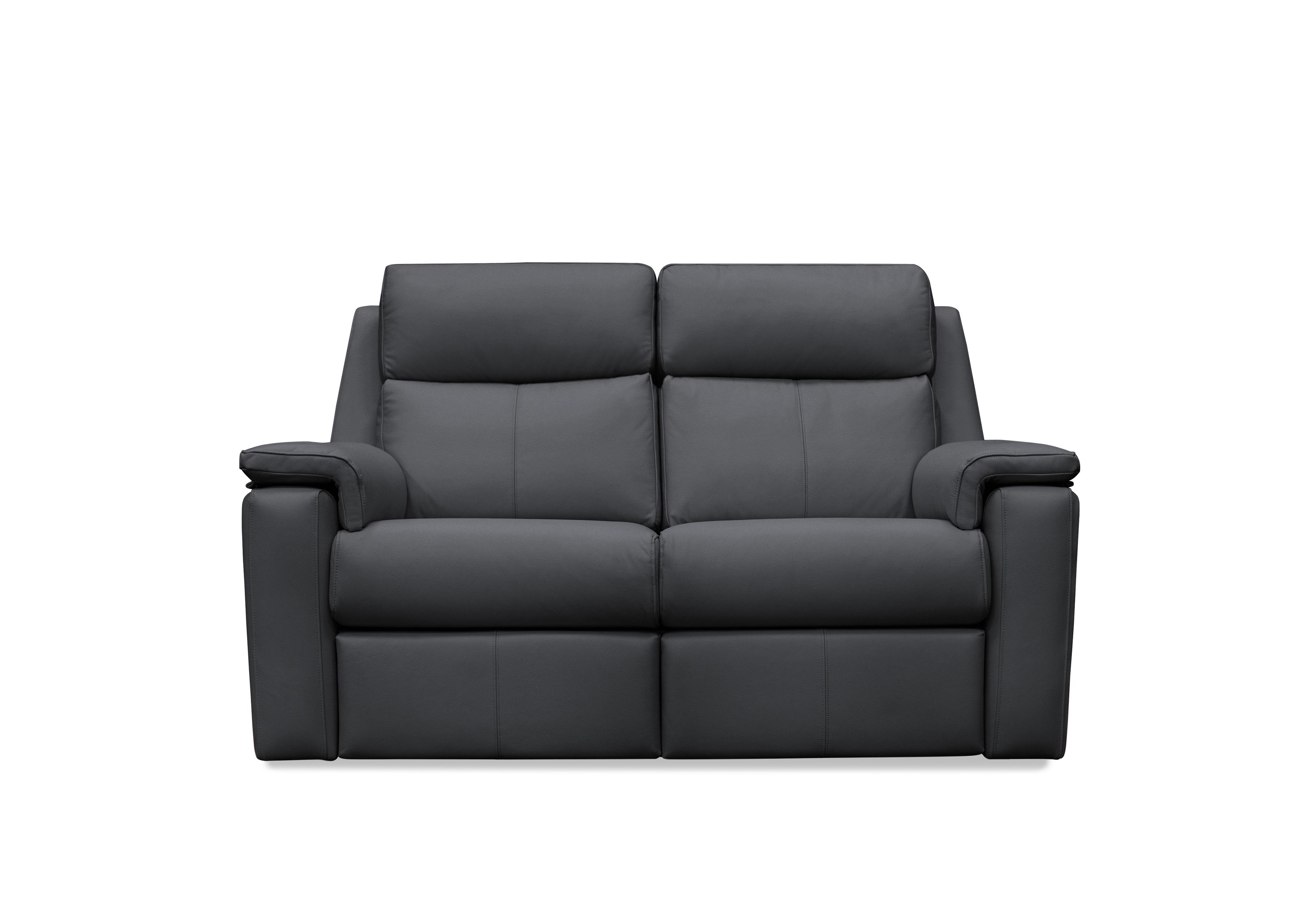 Thornbury 2 Seater Leather Sofa in L852 Cambridge Petrol Blue on Furniture Village