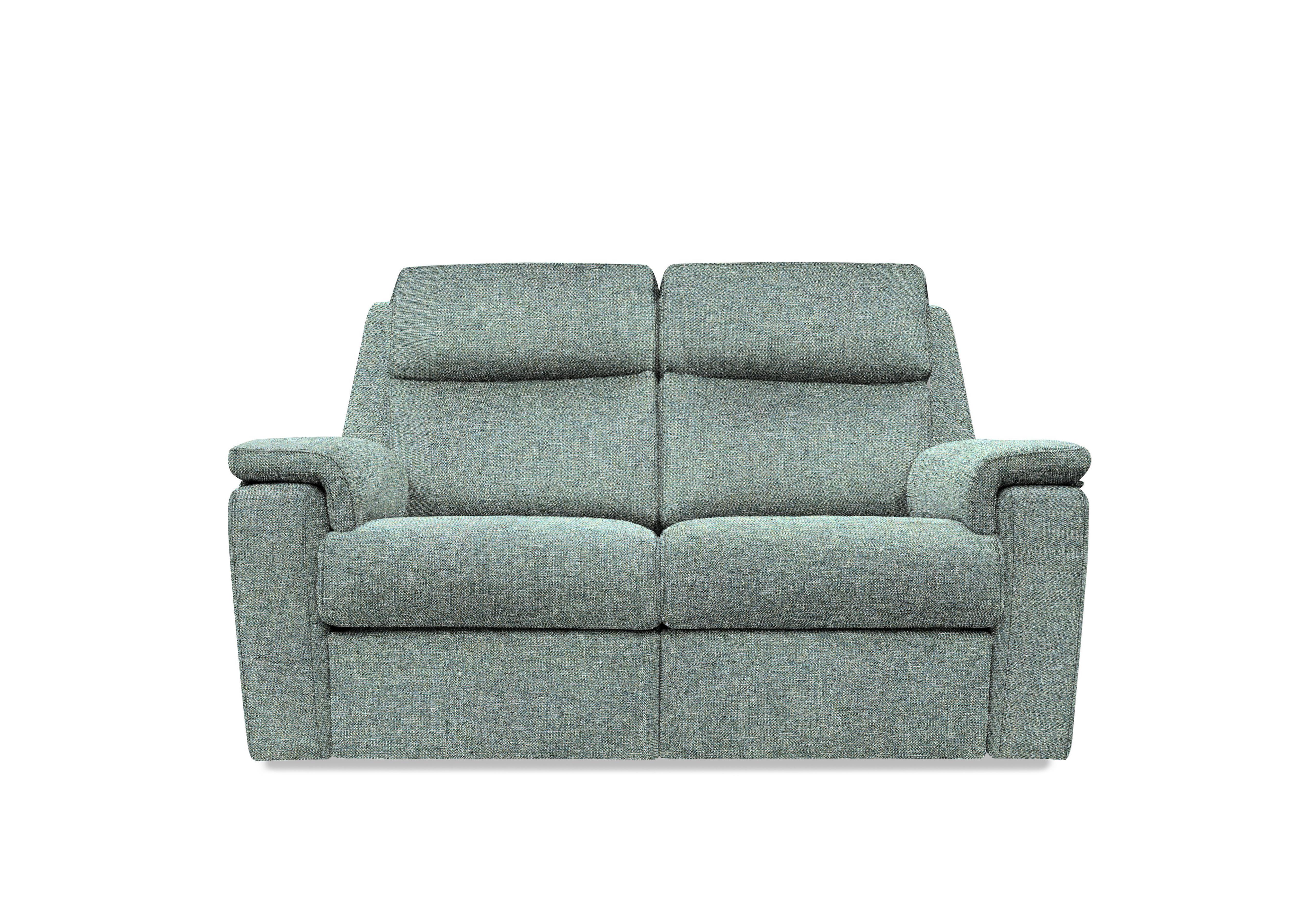 Thornbury 2 Seater Fabric Power Recliner Sofa with Power Headrests and Power Lumbar in A020 Dapple Kingfisher on Furniture Village