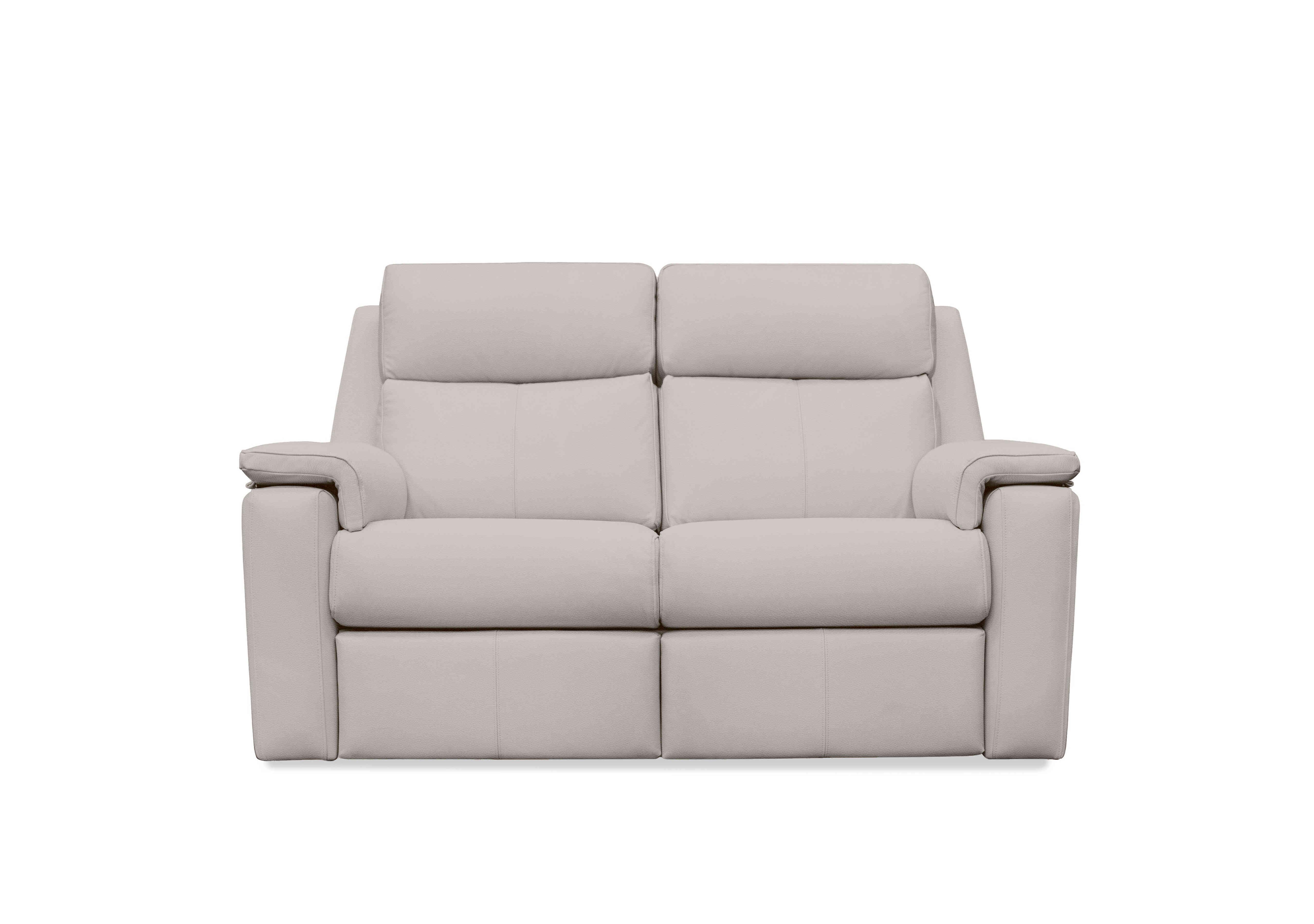 Thornbury 2 Seater Leather Power Recliner Sofa with Power Headrests and Power Lumbar in L840 Cambridge Chalk on Furniture Village