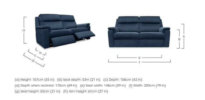 Thornbury 3 Seater Fabric Sofa in  on Furniture Village